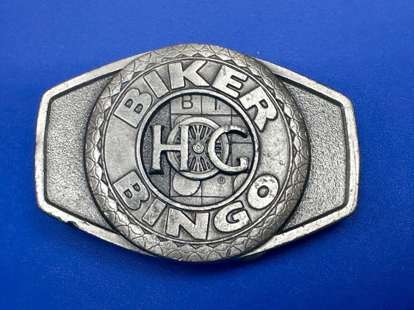 BIKER BINGO H.O.G.  Harley Davidson Owners Group - lucky winner belt buckle