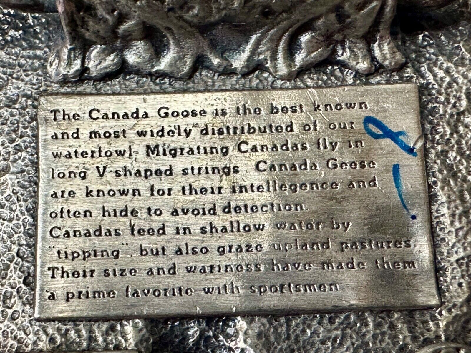 The Canadian Goose commemorative vintage 1983 bergamot belt buckle