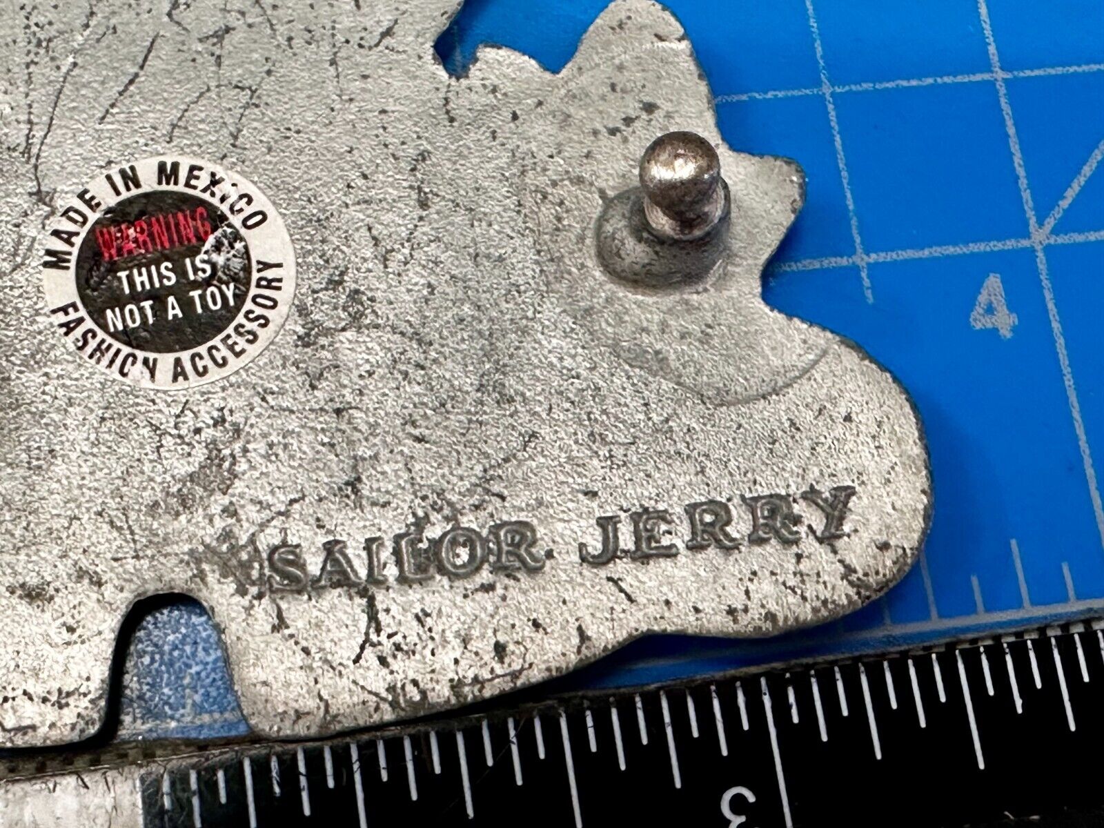 True Love Forever Three Hearts Ribbon Vintage Sailor Jerry Belt Buckle