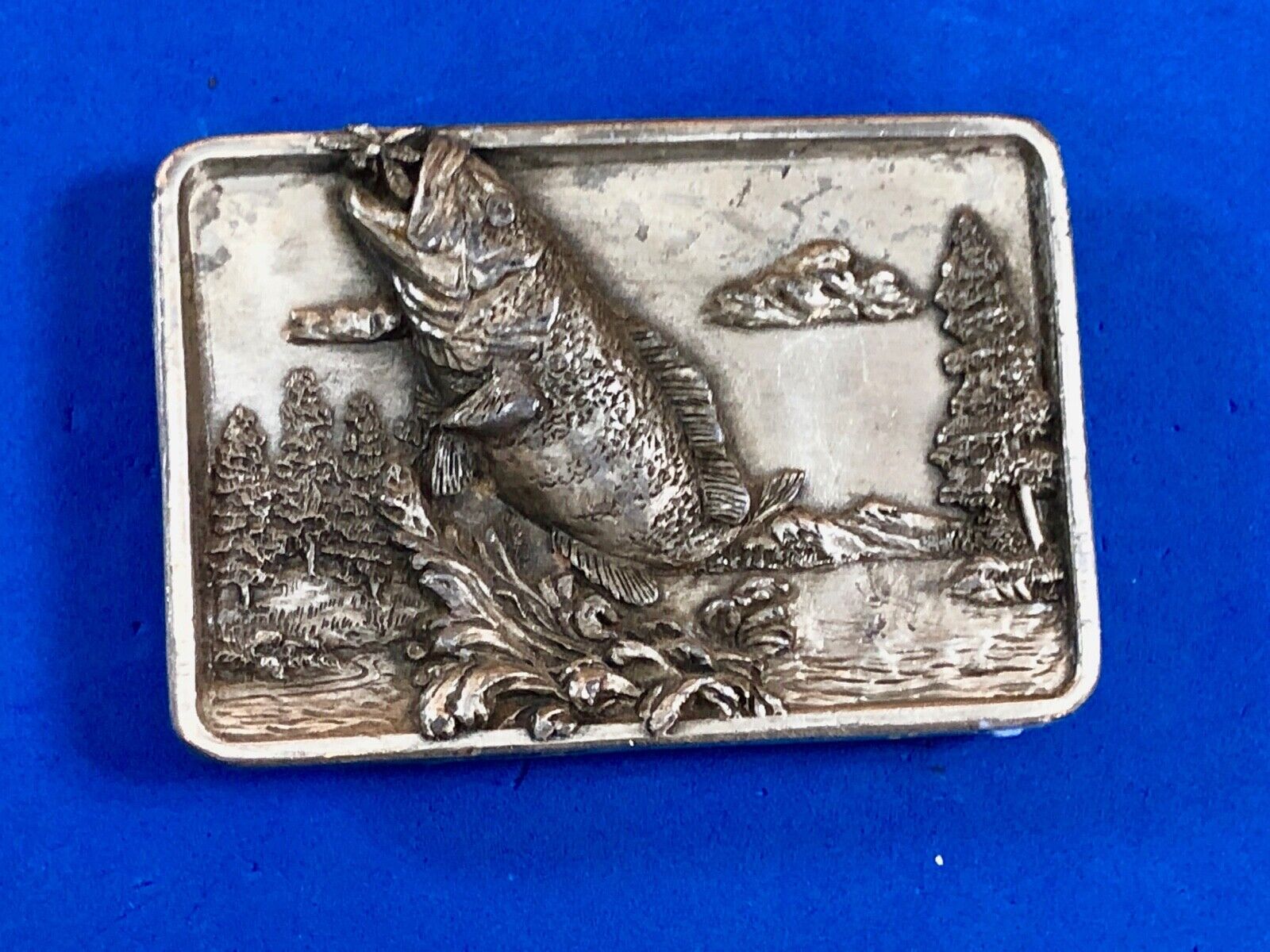 Vintage 1984 Bergamot Belt Buckle  Bass jumping off the buckle! 