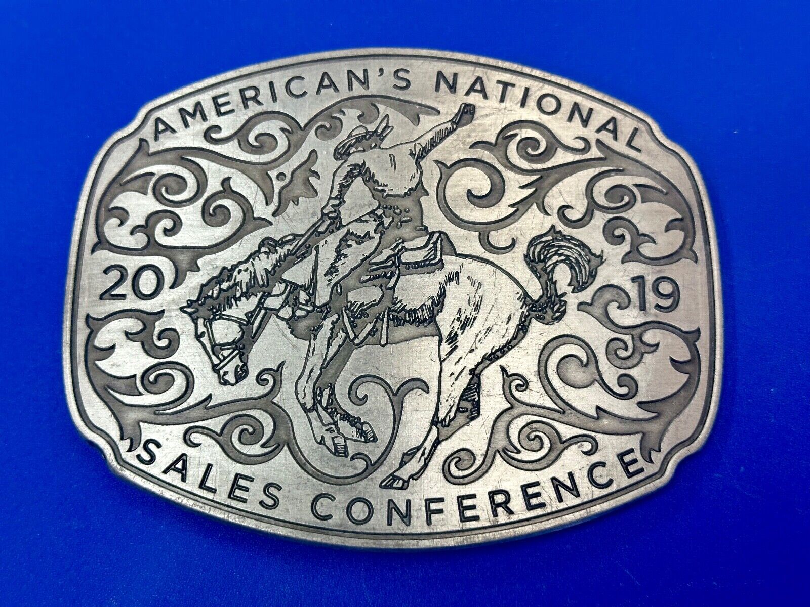 Americas National Sales Conference LARGE rodeo cowboy style belt buckle by SIMBA