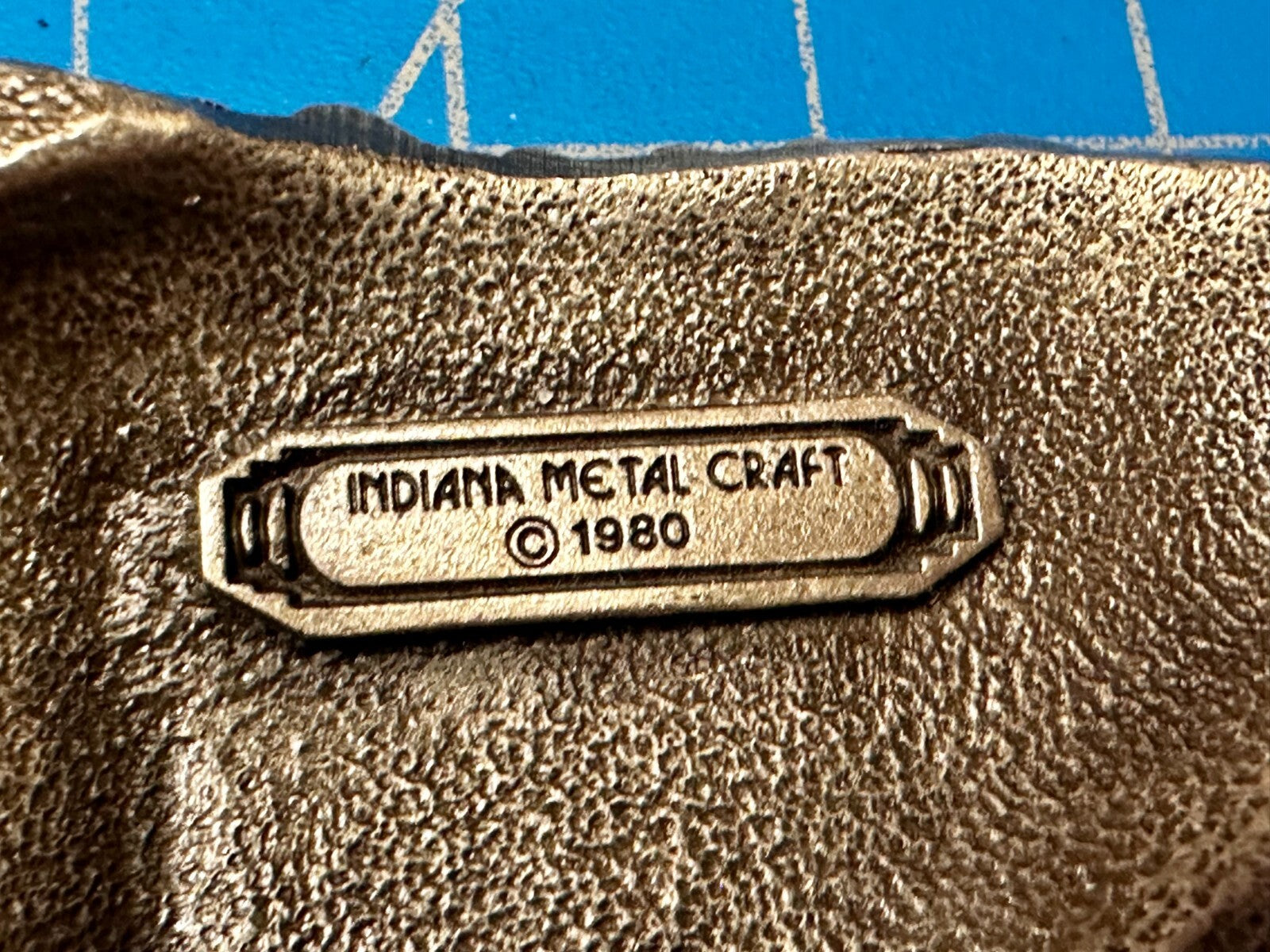 Vintage 1980 Semi Truck Long Haulers Drivers Trucker Indiana Metal Belt Buckle