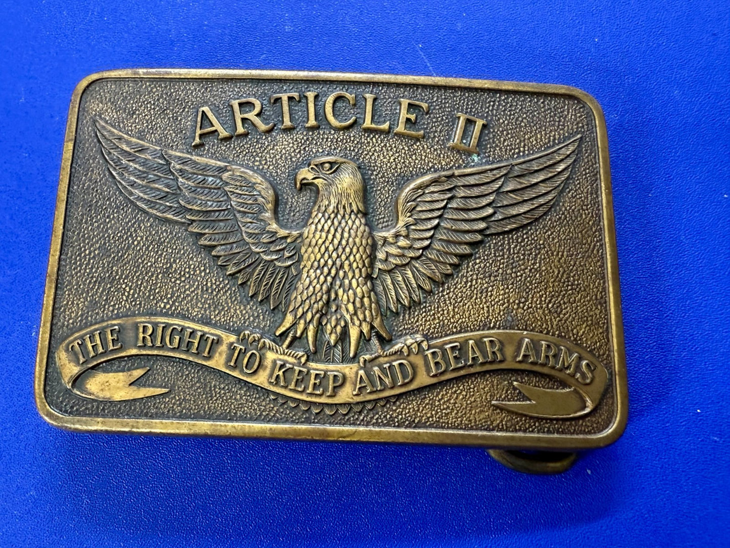 Article II The Second Amendment The Right To Keep and Bear Arms Belt Buckle- LS