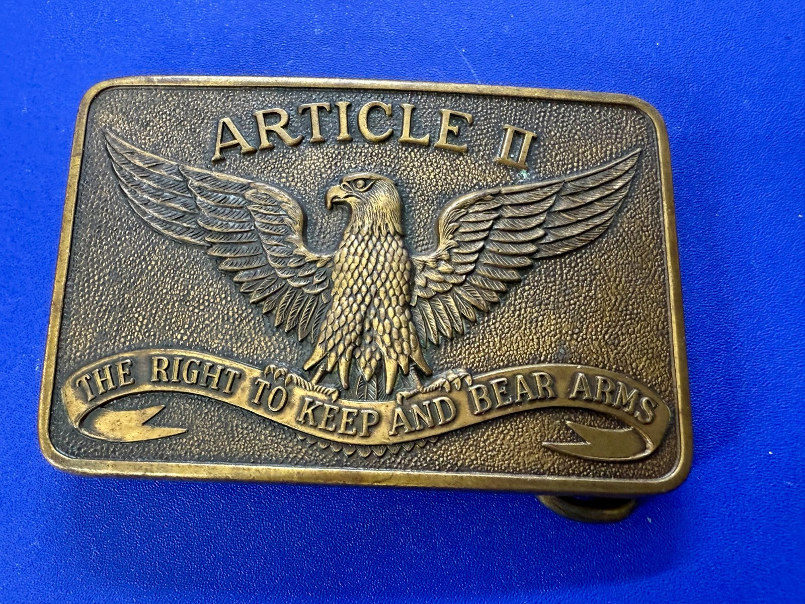 Article II The Second Amendment The Right To Keep and Bear Arms Belt Buckle- LS