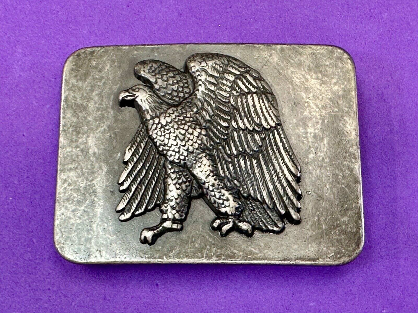 American Eagle - ready to fight! Patriotic USA belt buckle