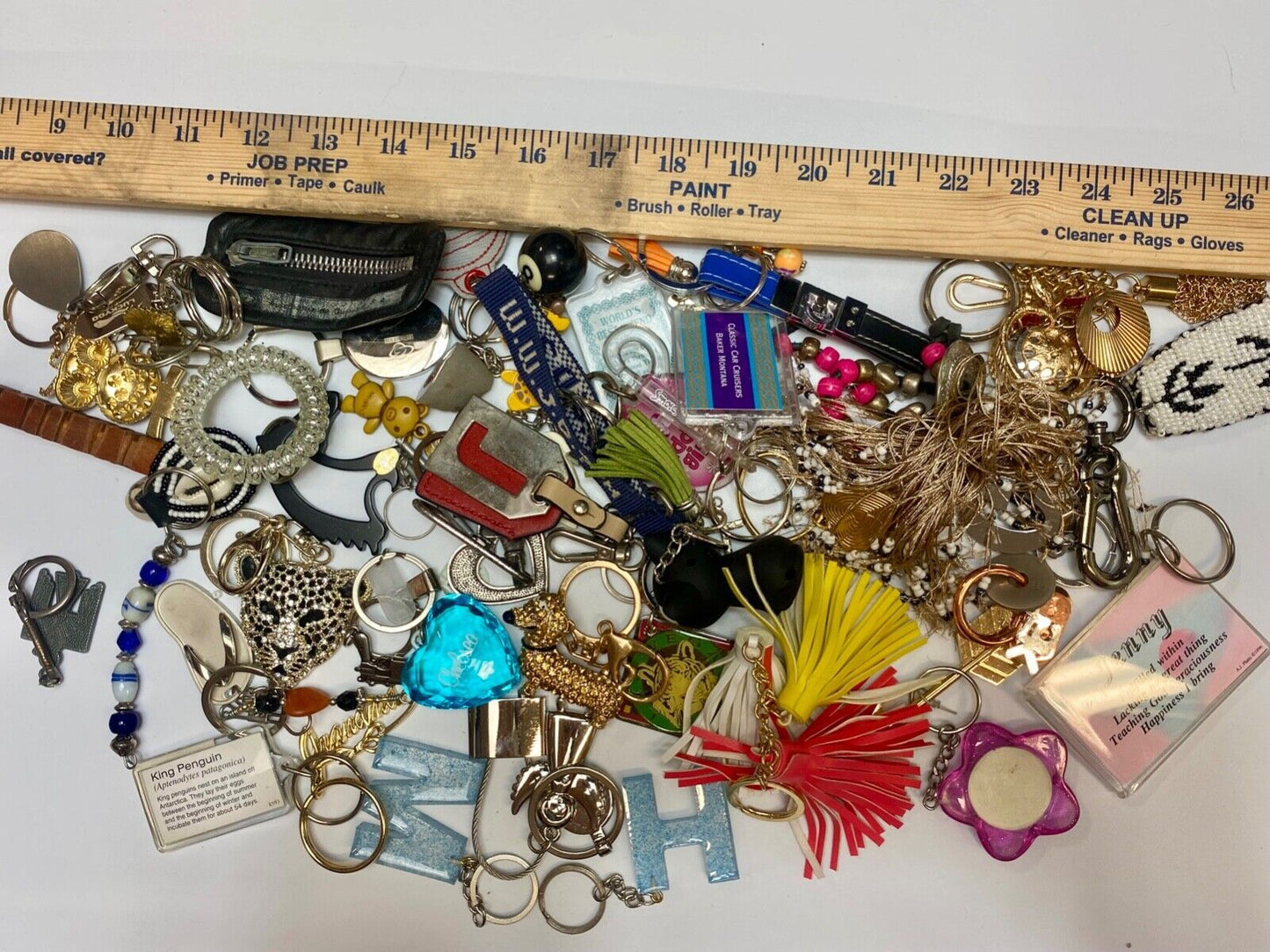 36 Oz Mixed Keychains Resale Bulk Lot, Junk Drawer Grab Bag - Perfect Gifts!