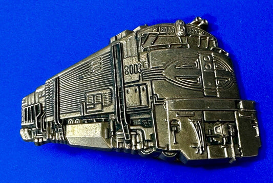 8003 Union Pacific Up Locomotive Railroad Train VTG 1980 Belt Buckle by Baron
