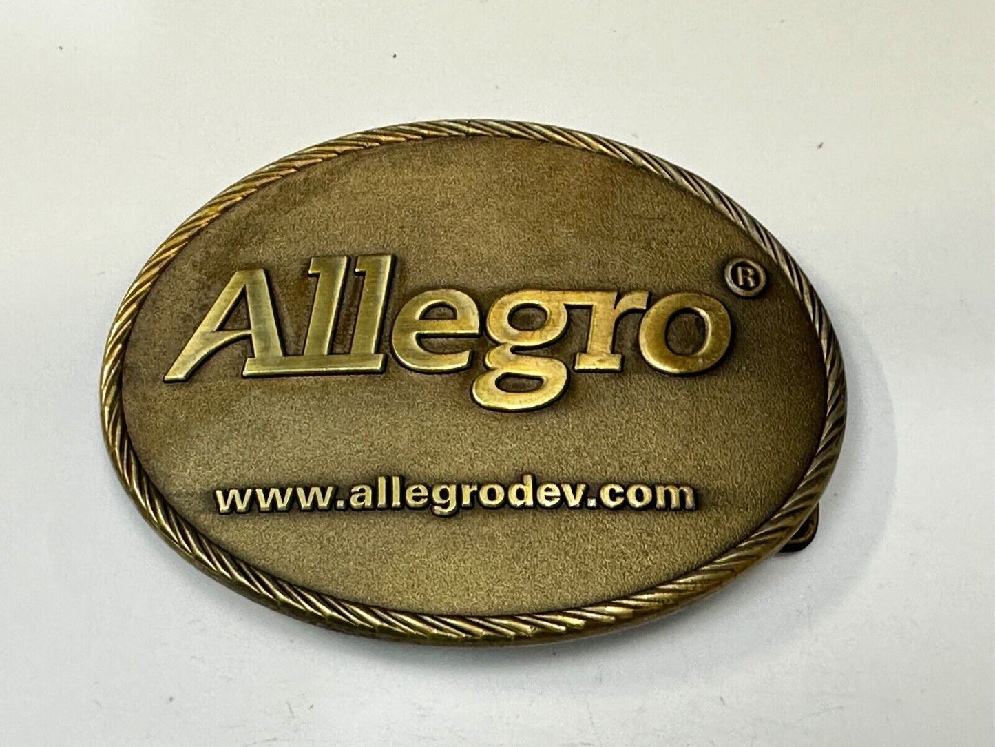 Allegro co Oil Natural Gas Trading Promotional western rope boarder Belt Buckle
