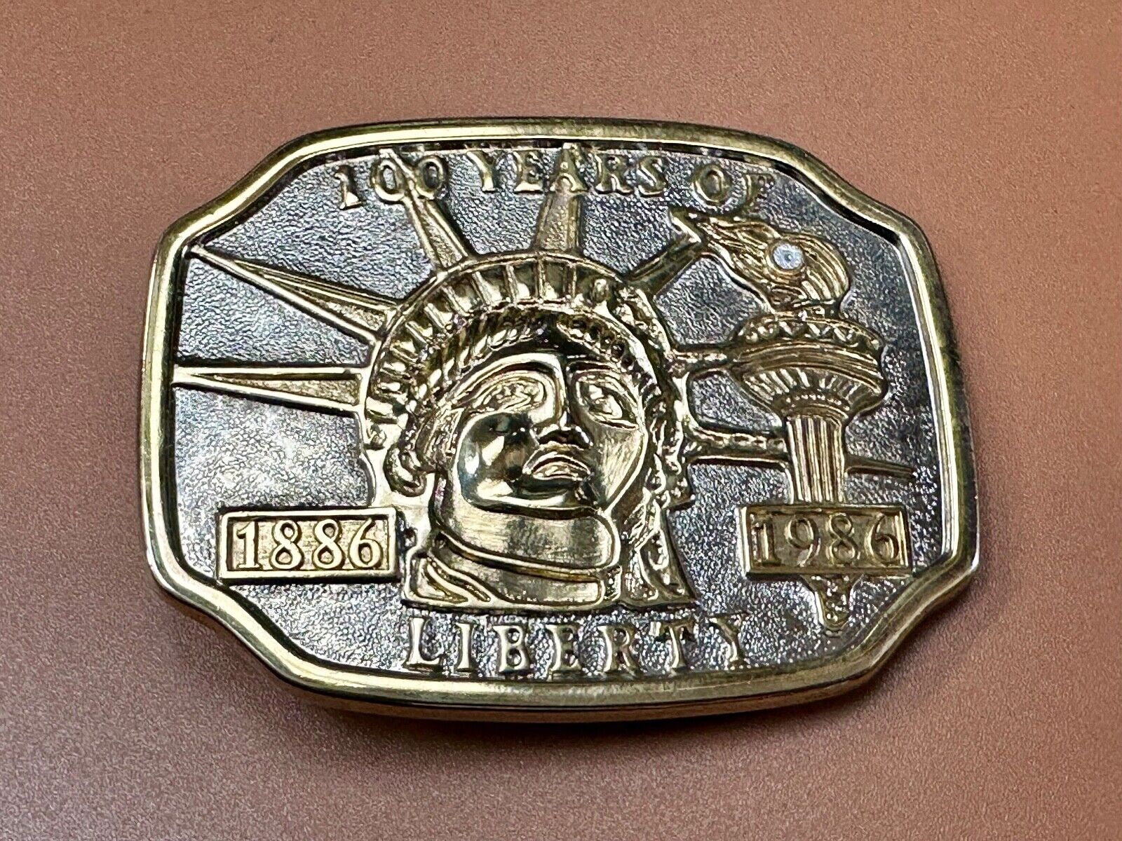 100 years of The Statue of Liberty New York City Commemorative  belt buckle