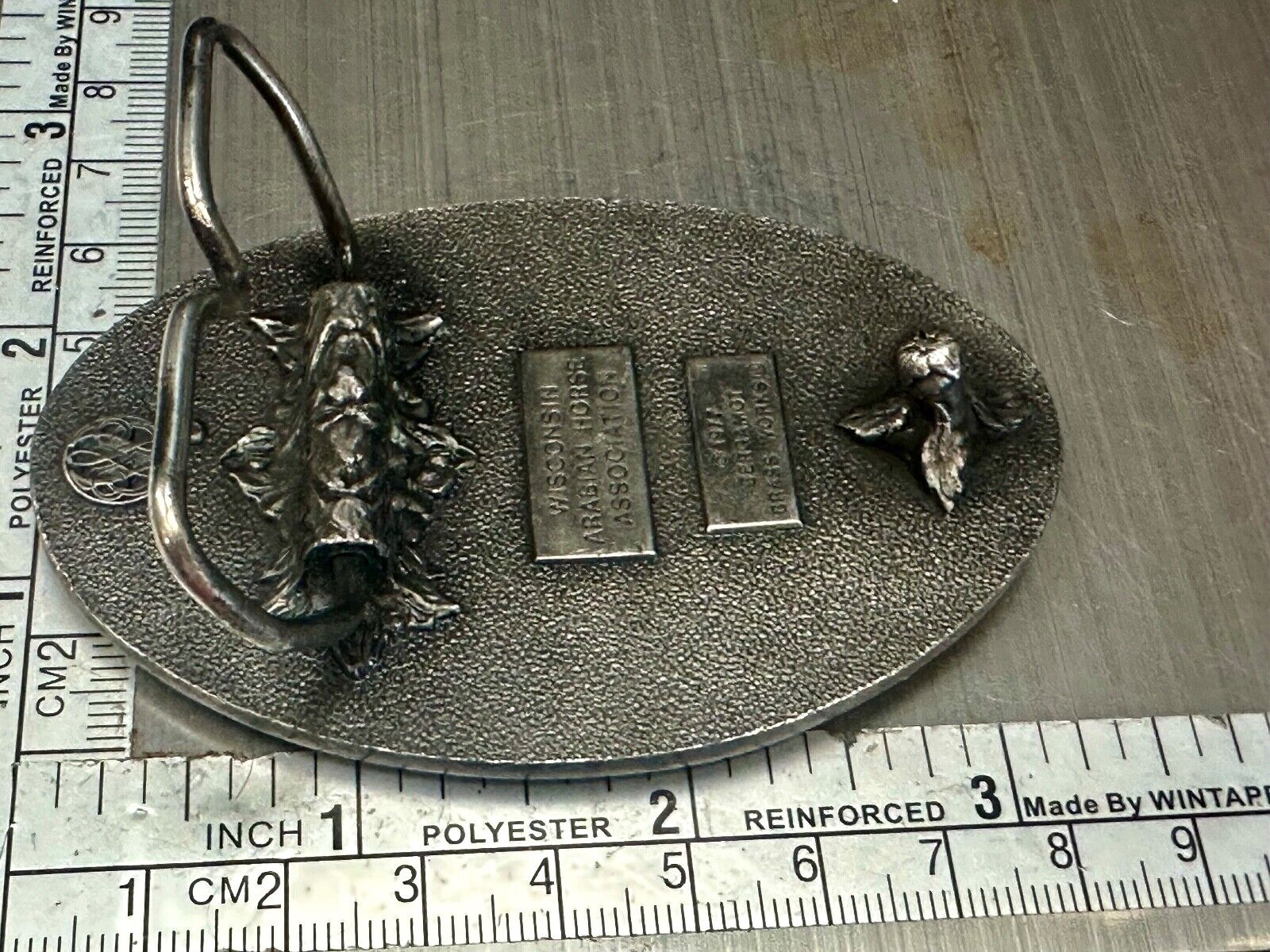 The Badger Ride WAHA  Endurance Completive WI Arabian Horse Assn 77 belt buckle