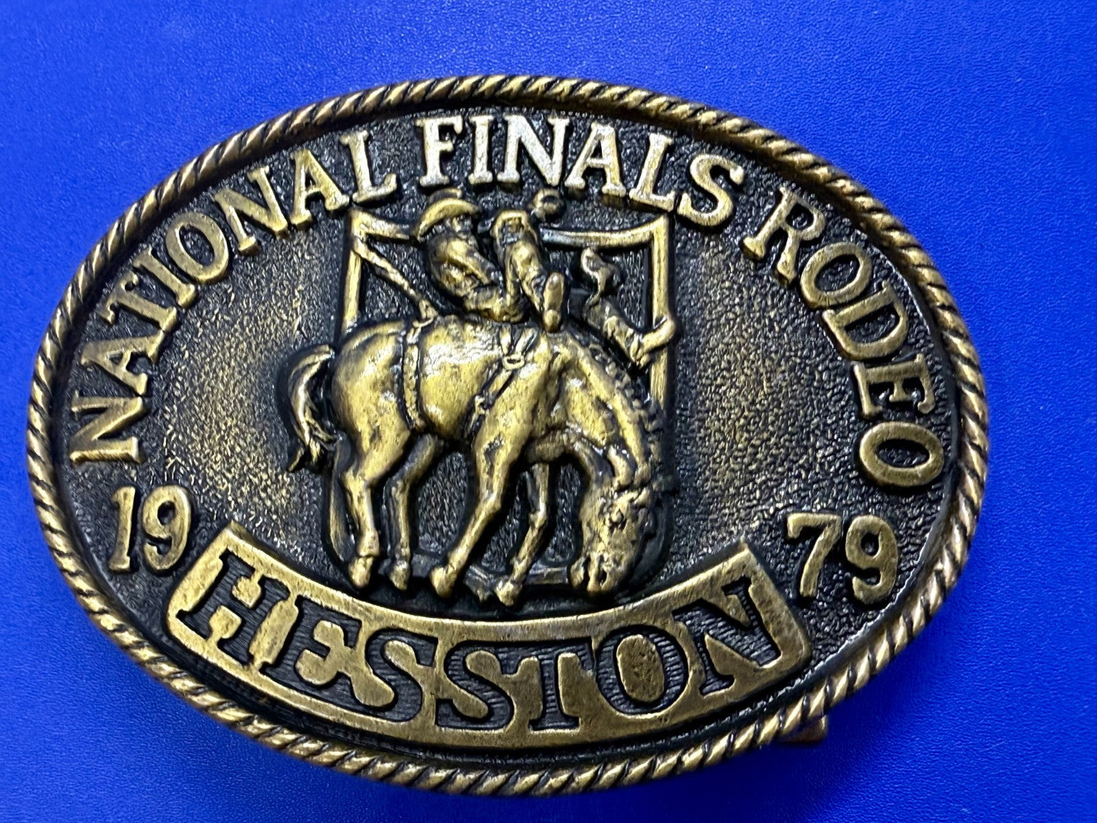 1979 Hesston NFR National Finals Rodeo Cowboys Western 5Th Edition Belt Buckle