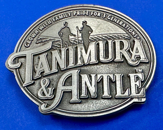 Tanimura & Antle -Grown with Family Pride for 3 Generations Farmers Belt Buckle