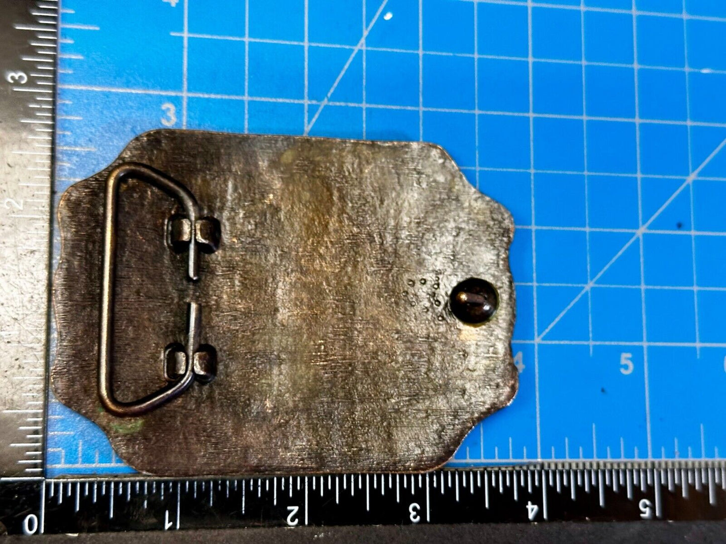 American Express Co Wells Butterfield Vintage Bank Stagecoach Scene Belt Buckle