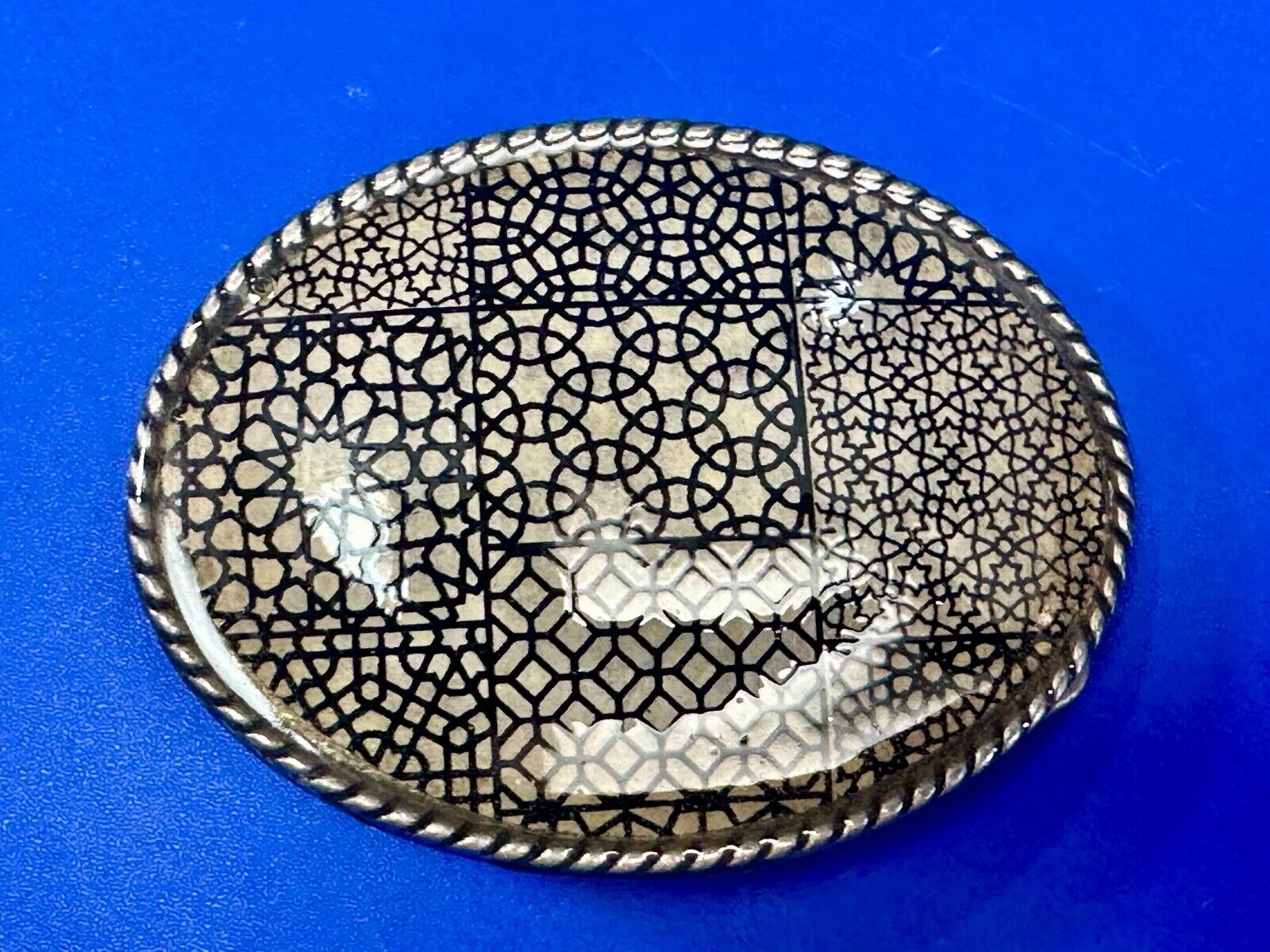 Trippy  Multi Pattern design  what I call retro wallpaper Belt Buckle by Ivan