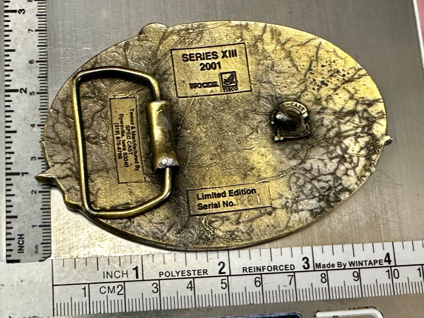 TISCO Tractor Implement Supply Replacement Parts 64 years, 2001 Belt Buckle