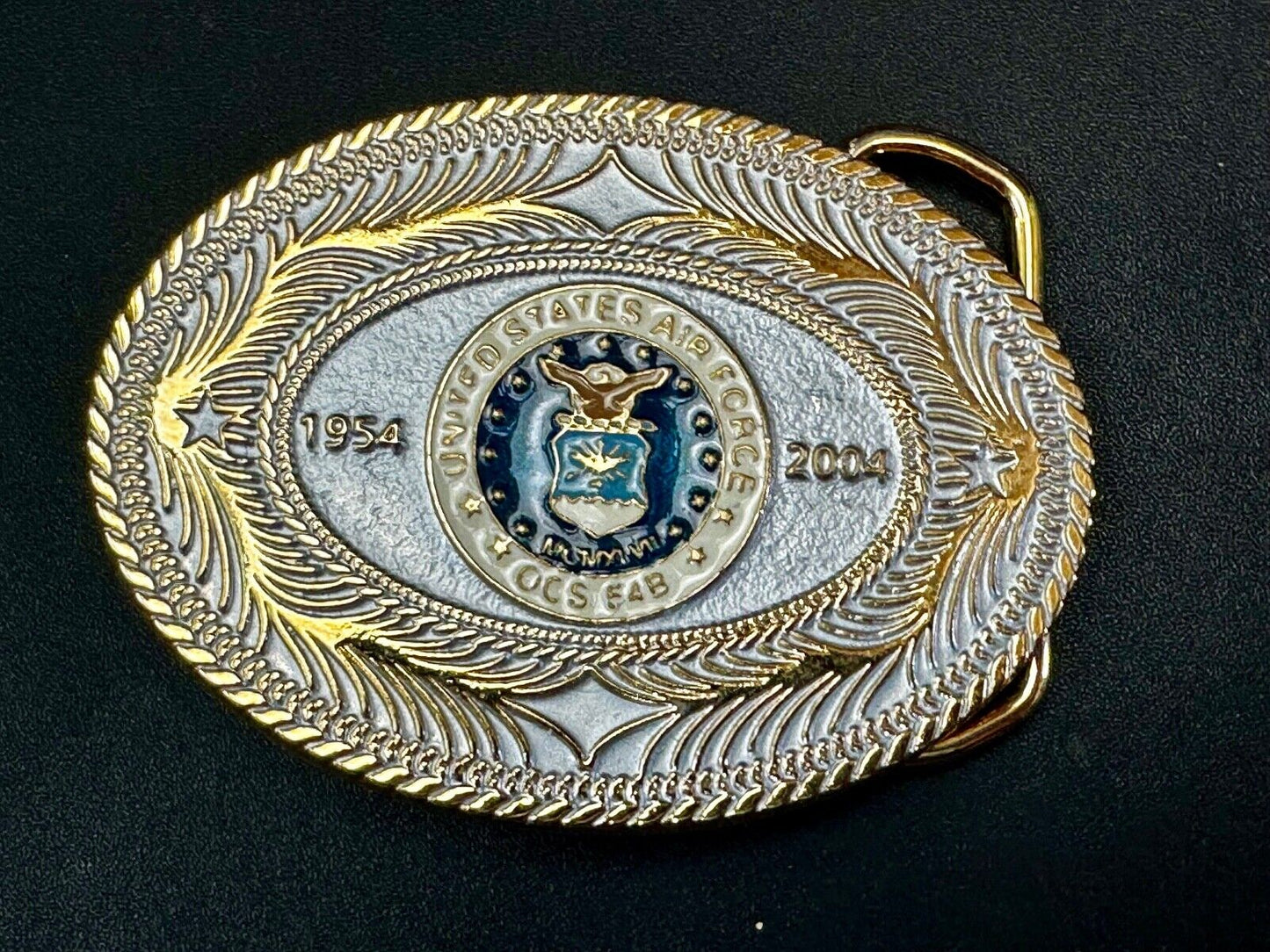 United States Air Force OCS 548 1954 - 2004 Anniversary patriotic Belt Buckle