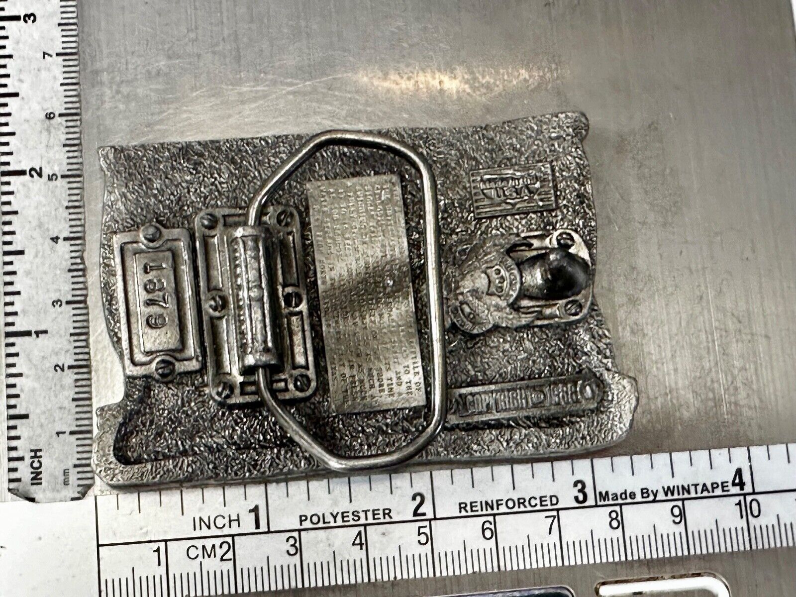 Alligator Crocodile Reptile Wildlife VTG 1988 Belt Buckle The Great American Co.