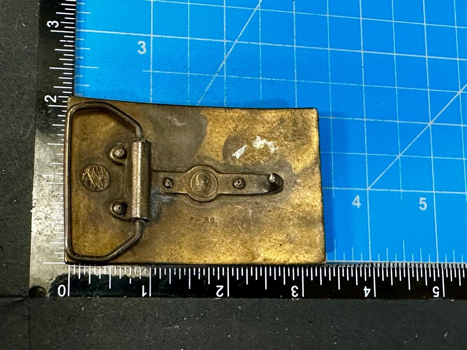 Union Central Pacific Railroad Line Omaha - California P-38 Bergamot Belt Buckle