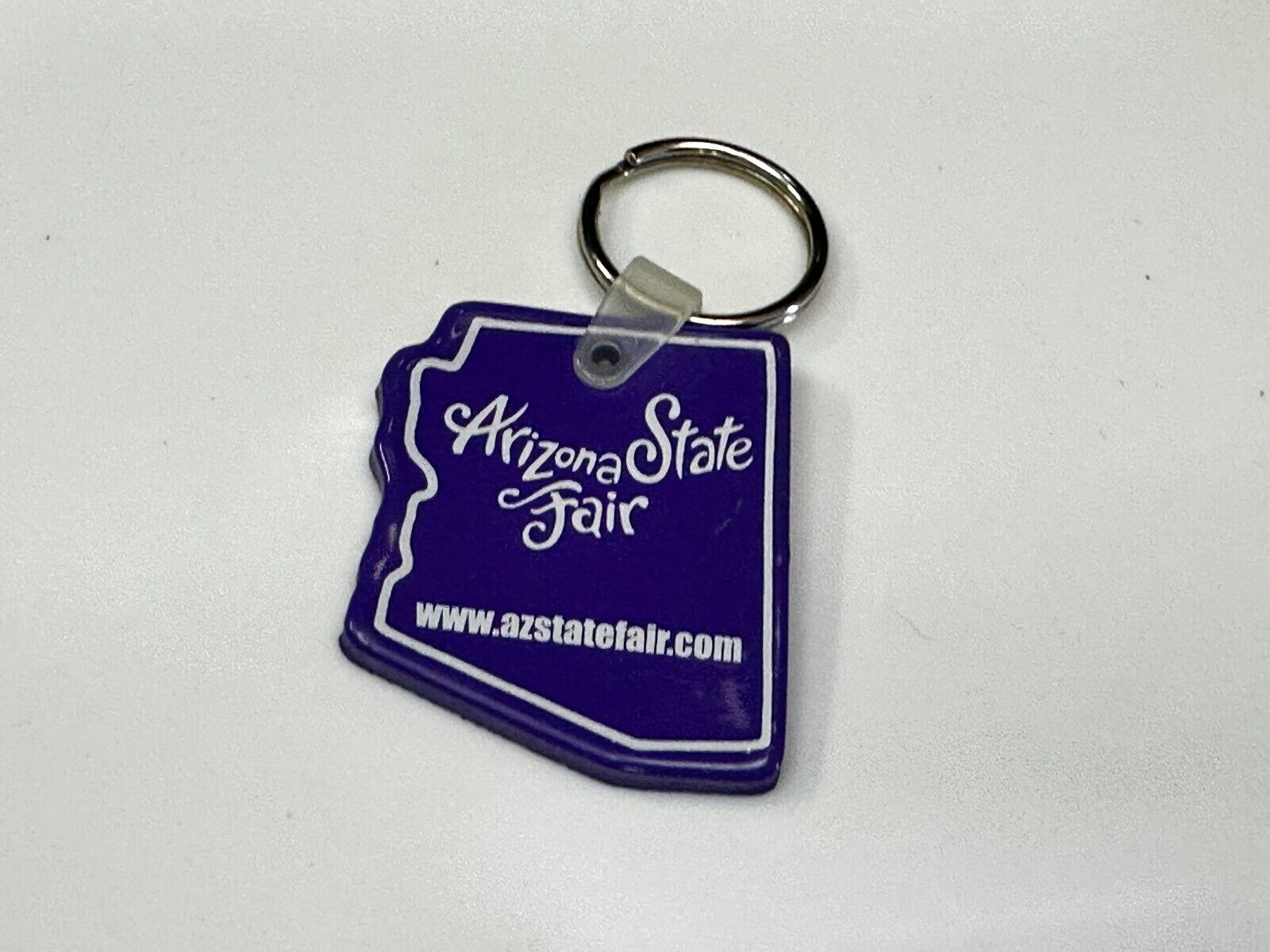 Arizona State Fair Purple Souvenir Keychain Key Ring Chain