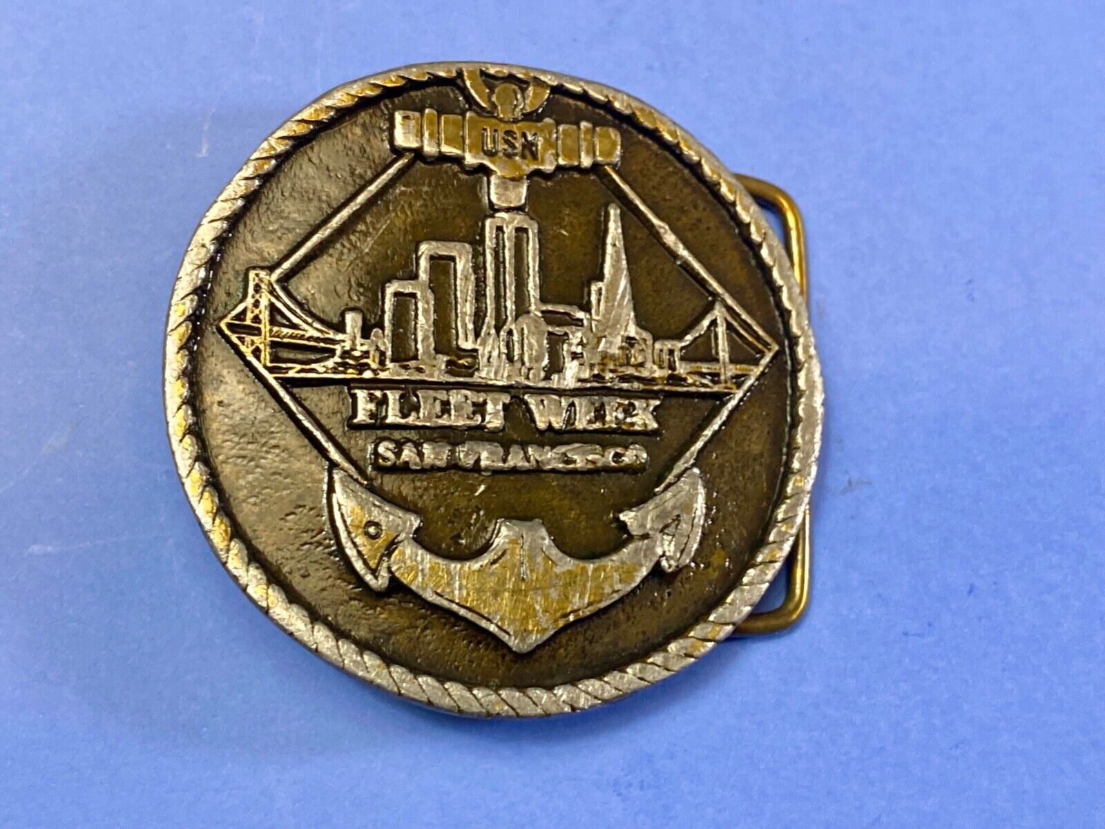 USM Annual Fleet Week, San Fransisco Limited Eden round belt buckle  No 33