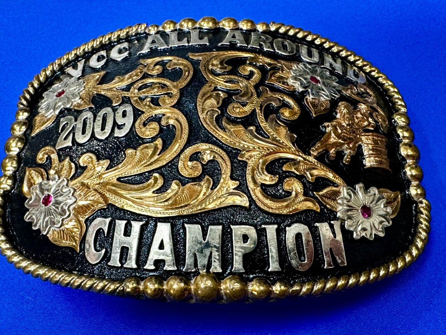 VCC All Around Champion 2009 Rodeo Trophy Belt Buckle by Cut Above Andy Andrews