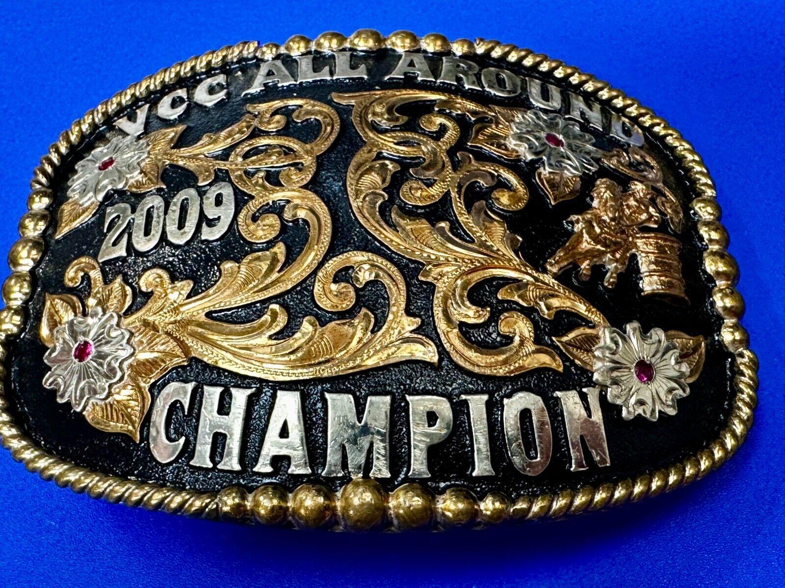 VCC All Around Champion 2009 Rodeo Trophy Belt Buckle by Cut Above Andy Andrews