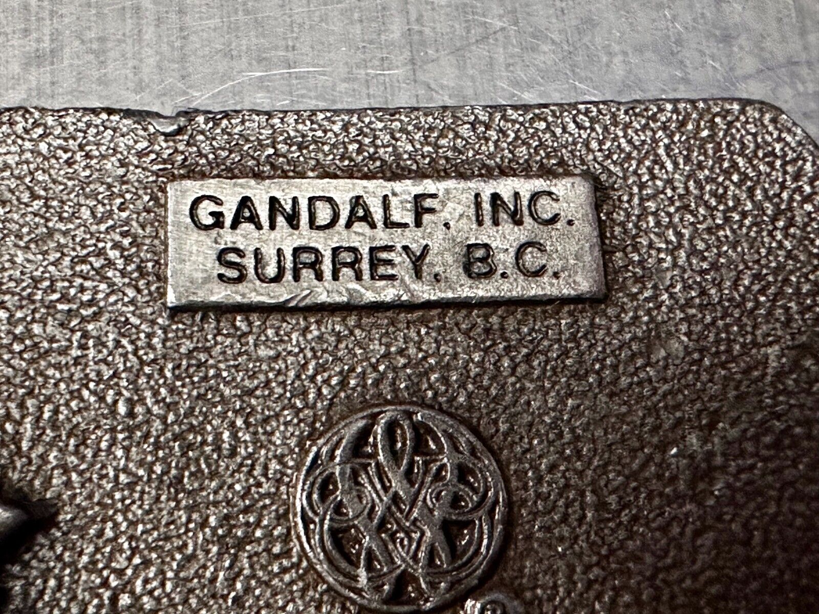 Totem Art Haida Clan Grizzly Bear Revered VTG 1977 Bergamot Belt Buckle