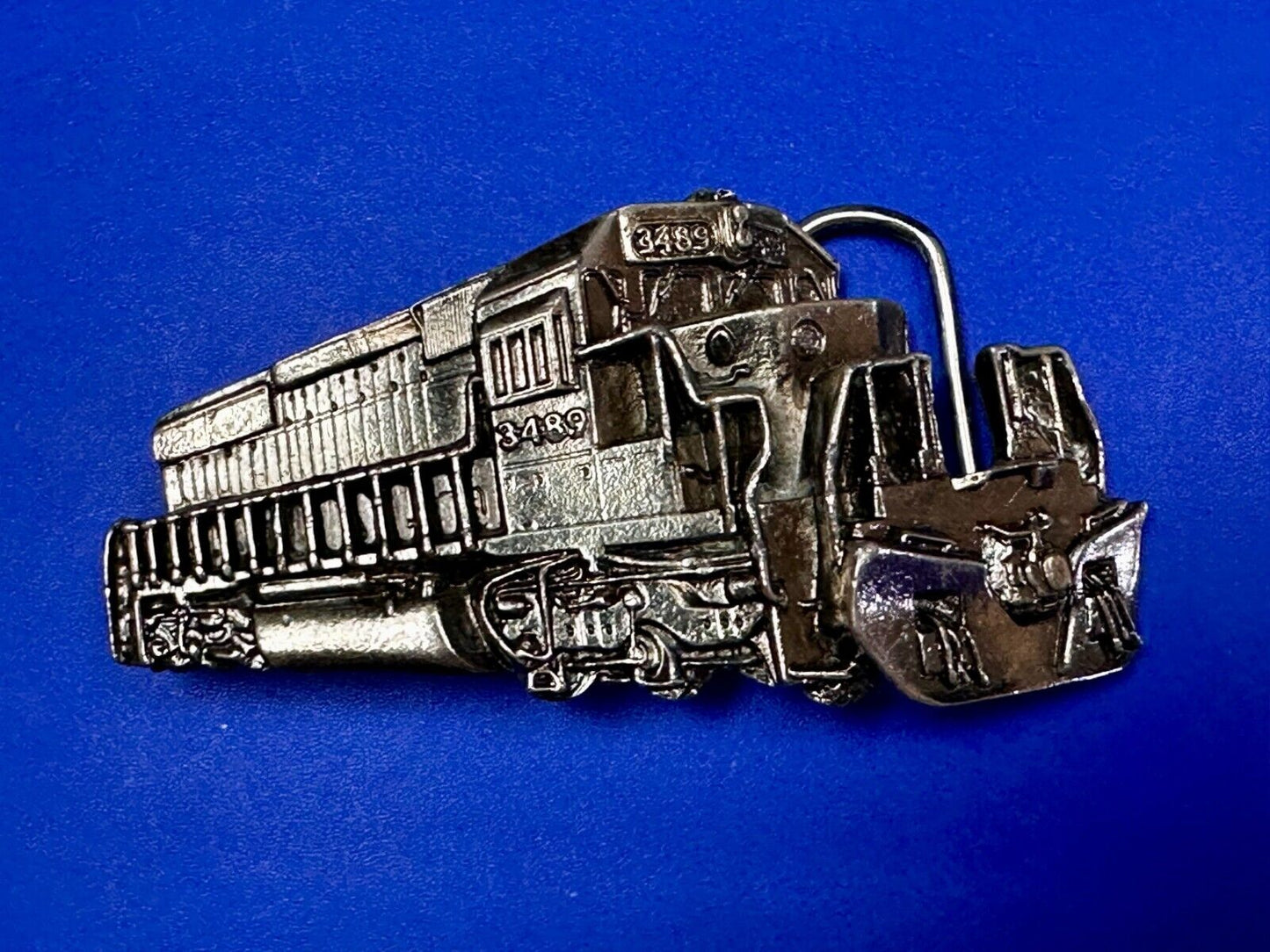 3489  Train Locomotive RailRoad Vintage 1980 - The Great American Belt Buckle Co