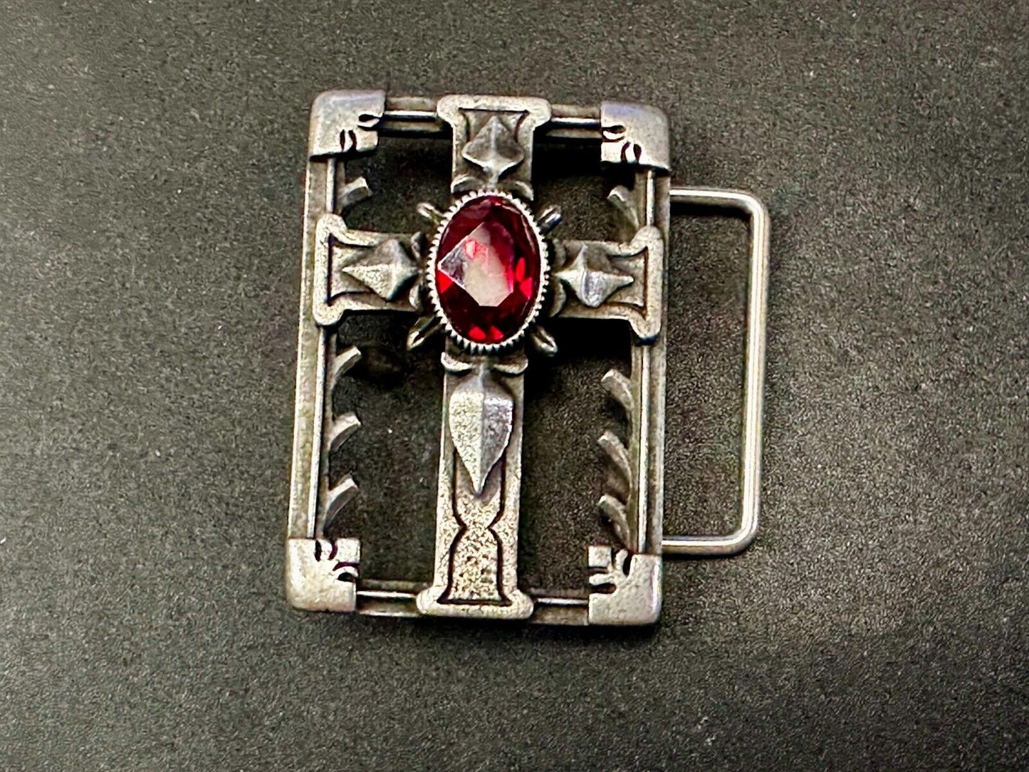 Alchemy Gothic Cross Openwork Centerpiece 2004 Belt Buckle Made in England