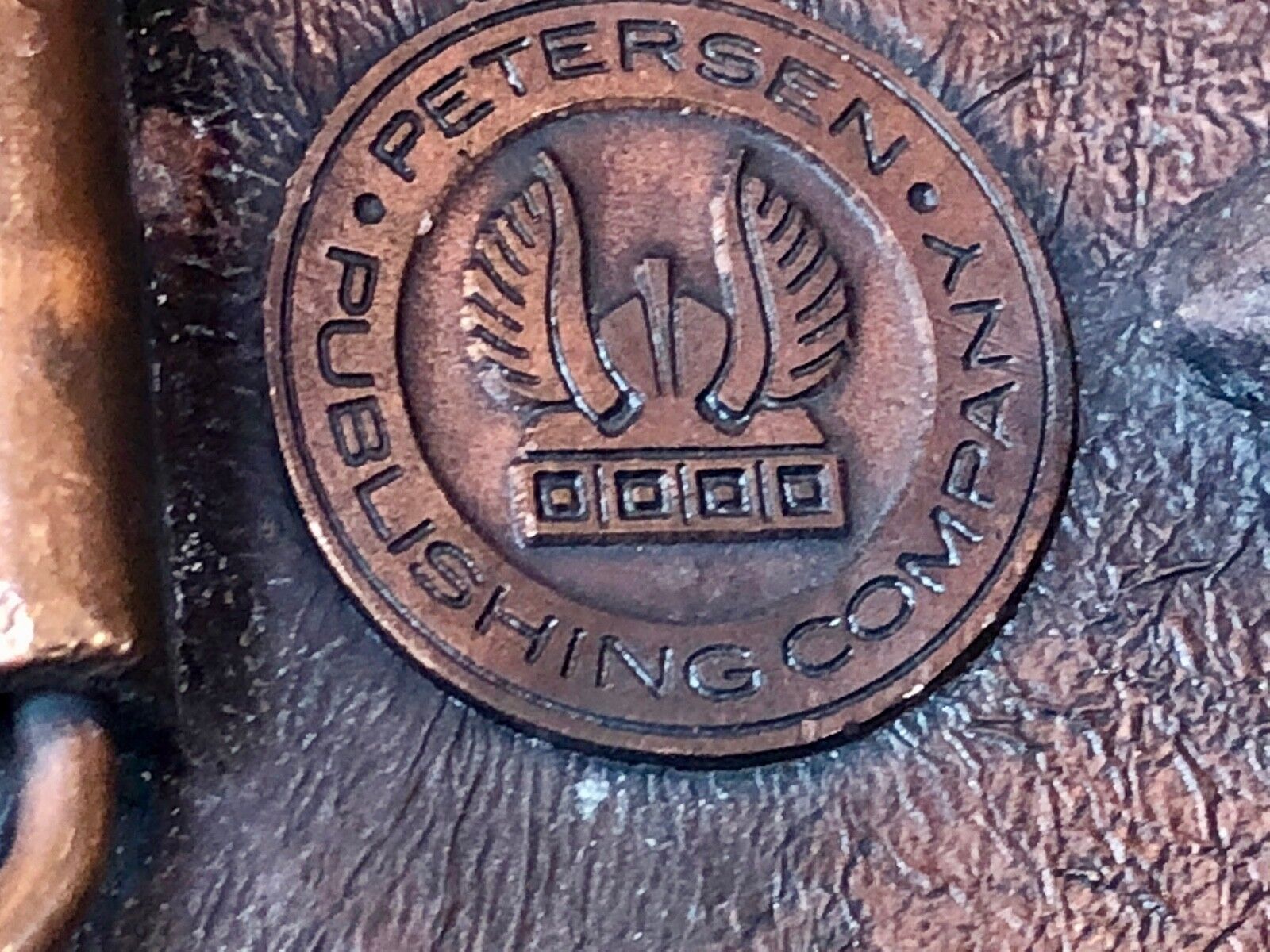 Vintage 1970’s. Petersens PHOTO GRAPHIC Magazine Advertising Logo Belt Buckle 