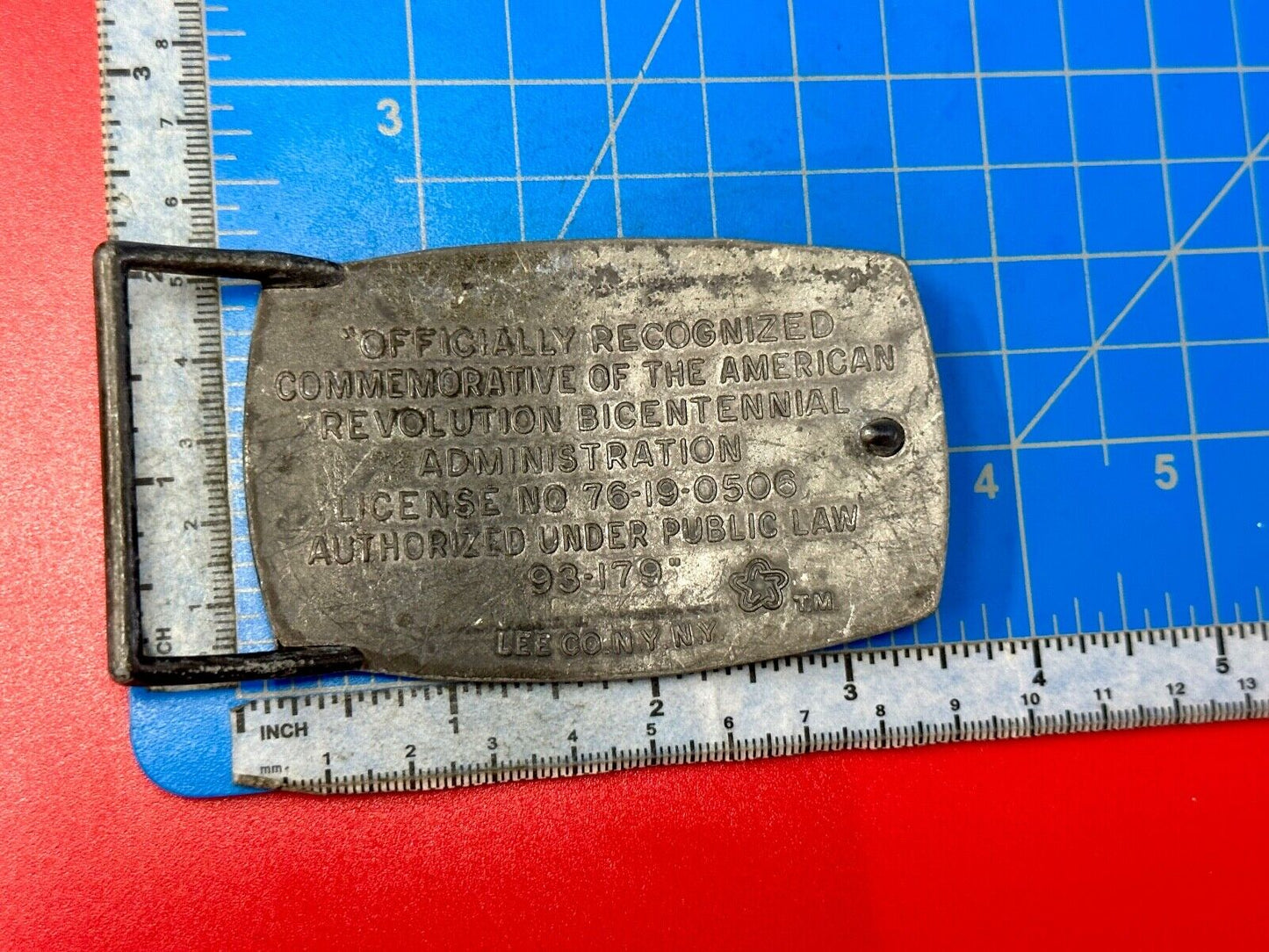 American Revolution Bicentennial Celebration Patriotic Vintage 1976 belt buckle