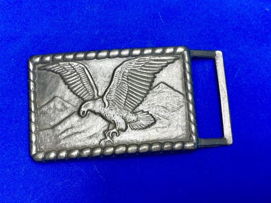 Vintage EAGLE Belt Buckle American Americana USA Biker Mountains Classic