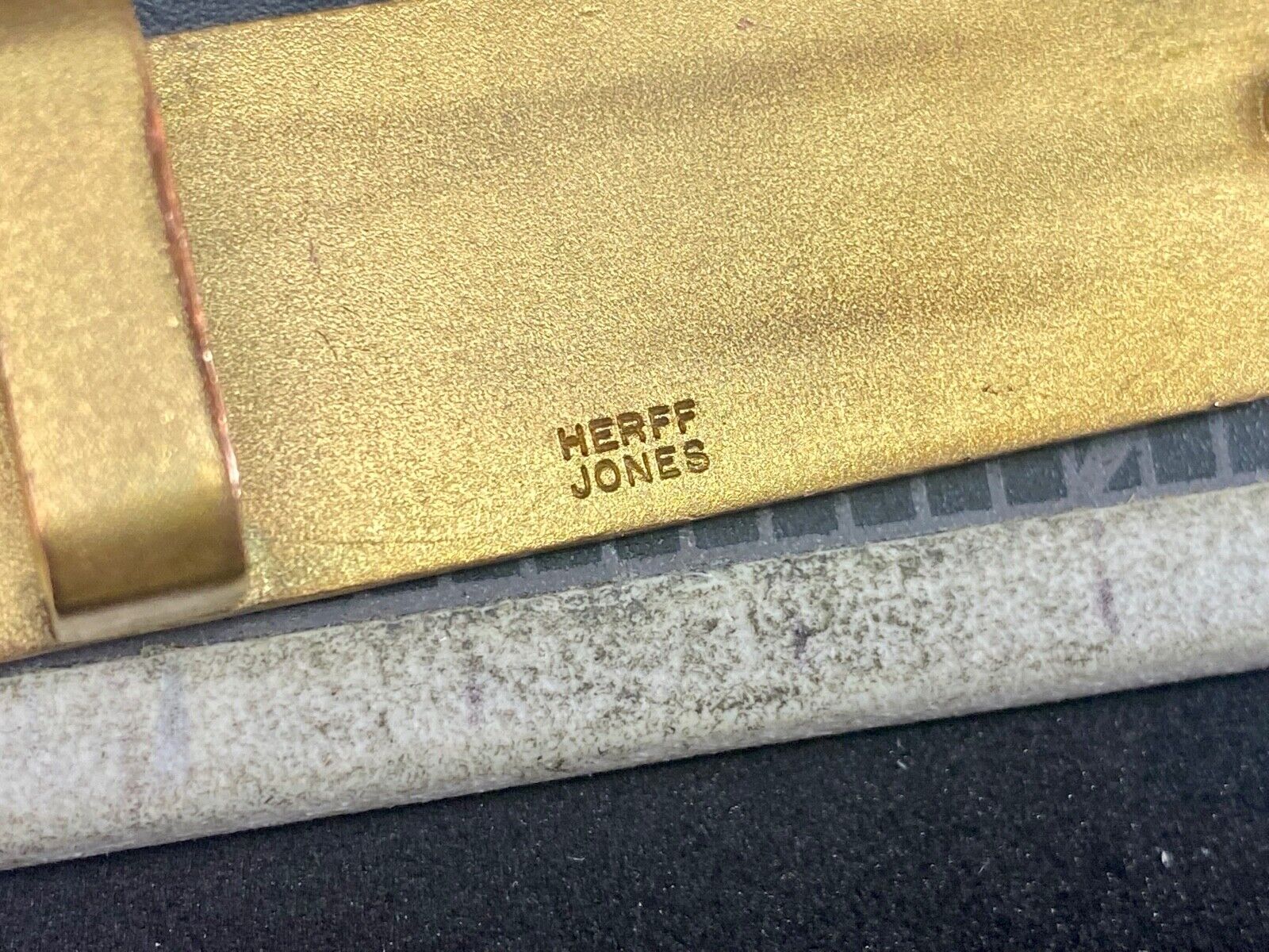 Vintage Belt Buckle By Herff Jones.  Initials?  Letters Gps