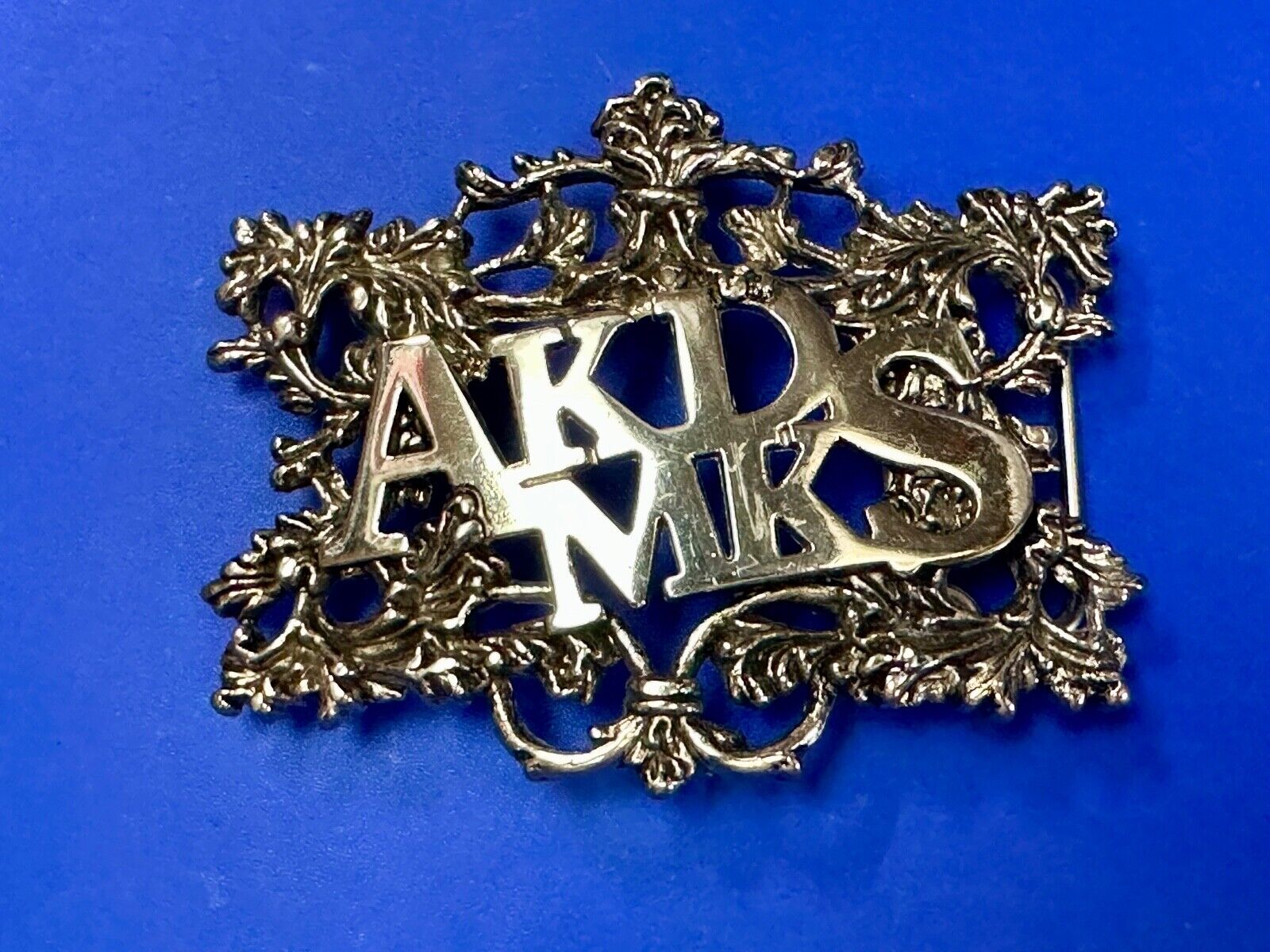 AKDMKS Large Hip Hop Y2K Streetwear Silver Color Ornate see through Belt Buckle