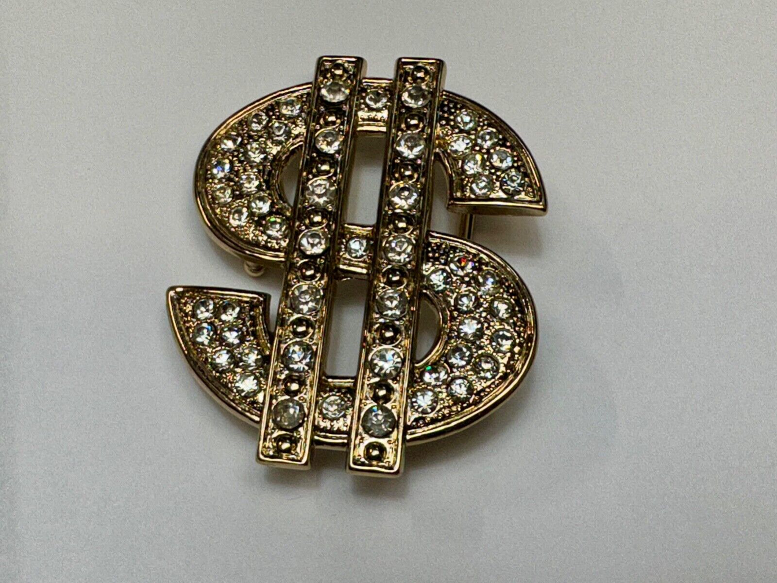 All about the $ - Jeweled Rhinestone covered Dollar Sign money cutout belt buck