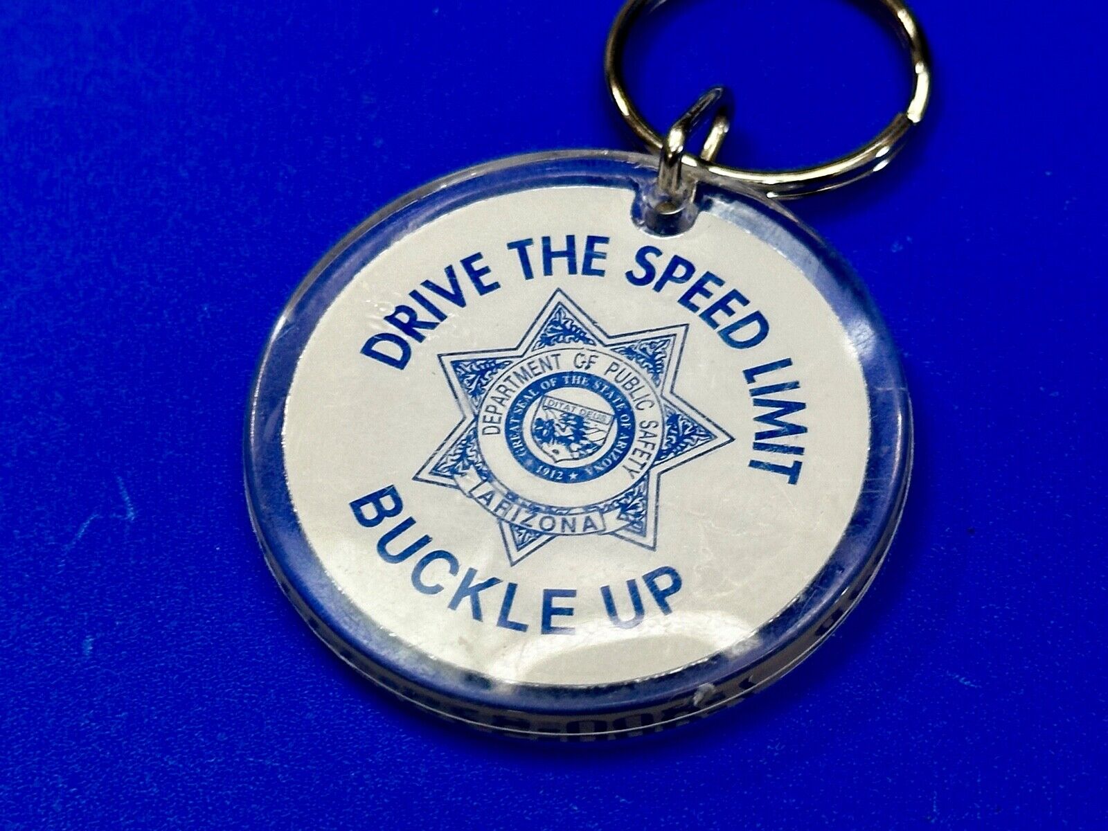 Arizona Department Of Public Safety Keychain - Drive The Speed Limit