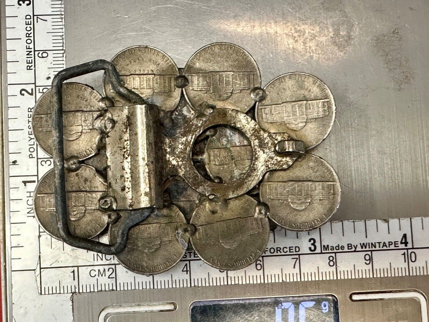 Artisan Rare Coin Collectors Vintage Belt Buckle