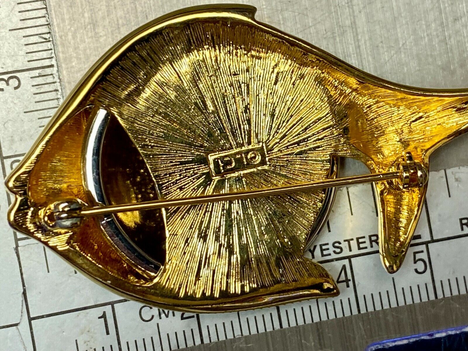 Two Tone Fish Brooch Pin Gold Tone Vintage Jewelry by Liz Claiborne LCI