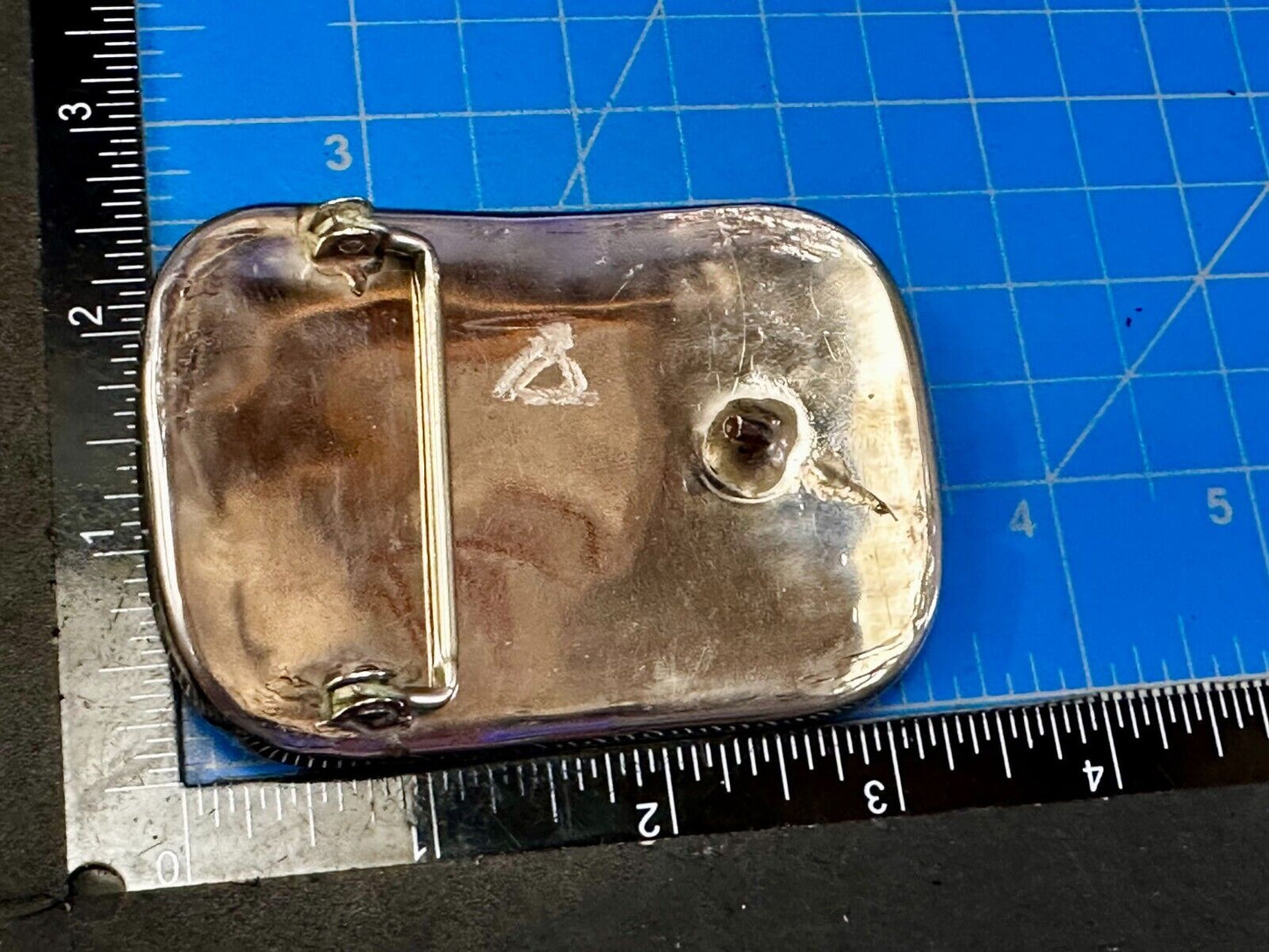 Turquoise Stone Floral Theme Native American Indian Artisan Silver Belt Buckle