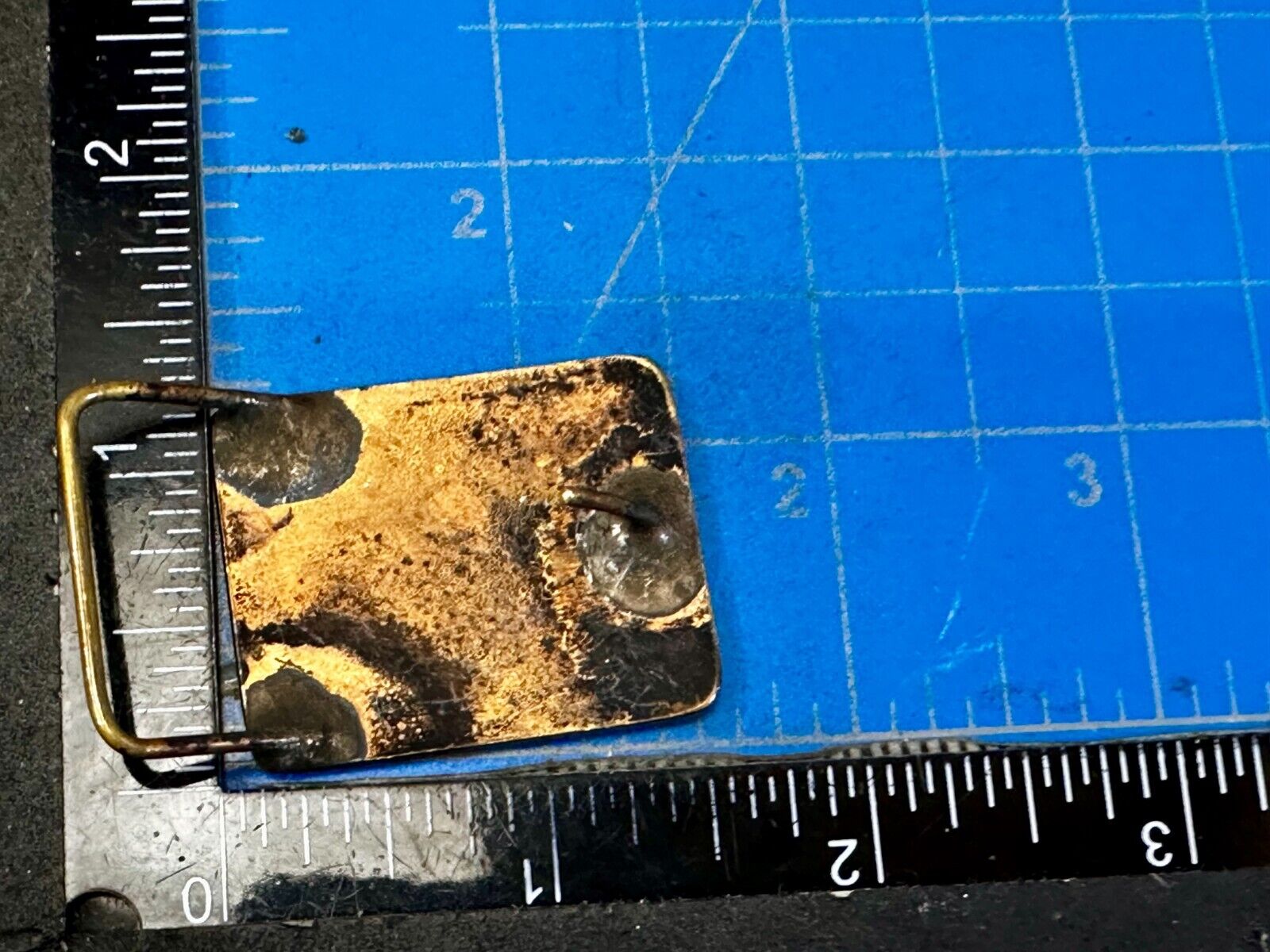 Tree of Life Inlaid Gold Tone Hippy Vibe Vintage SMALL Artisan Belt Buckle