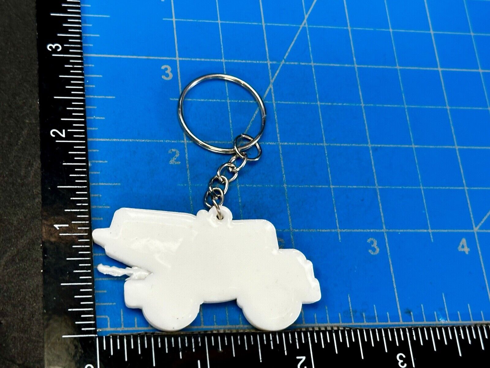 Toy Cement Truck cutout Keychain - Key Ring Chain