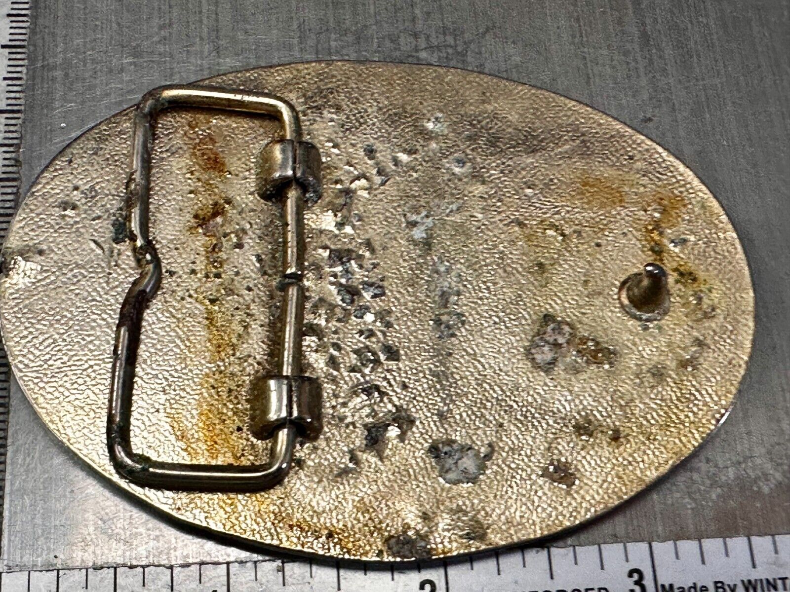 The Great Seal of Oklahoma 1907 Commemorative Vintage Belt Buckle