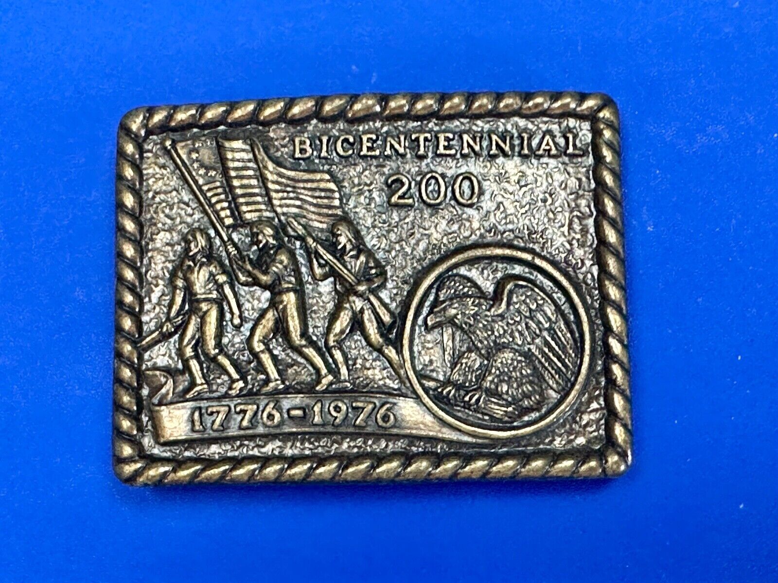 Vintage Bicentennial 200 year celebration NOS USA made belt buckle by CPI