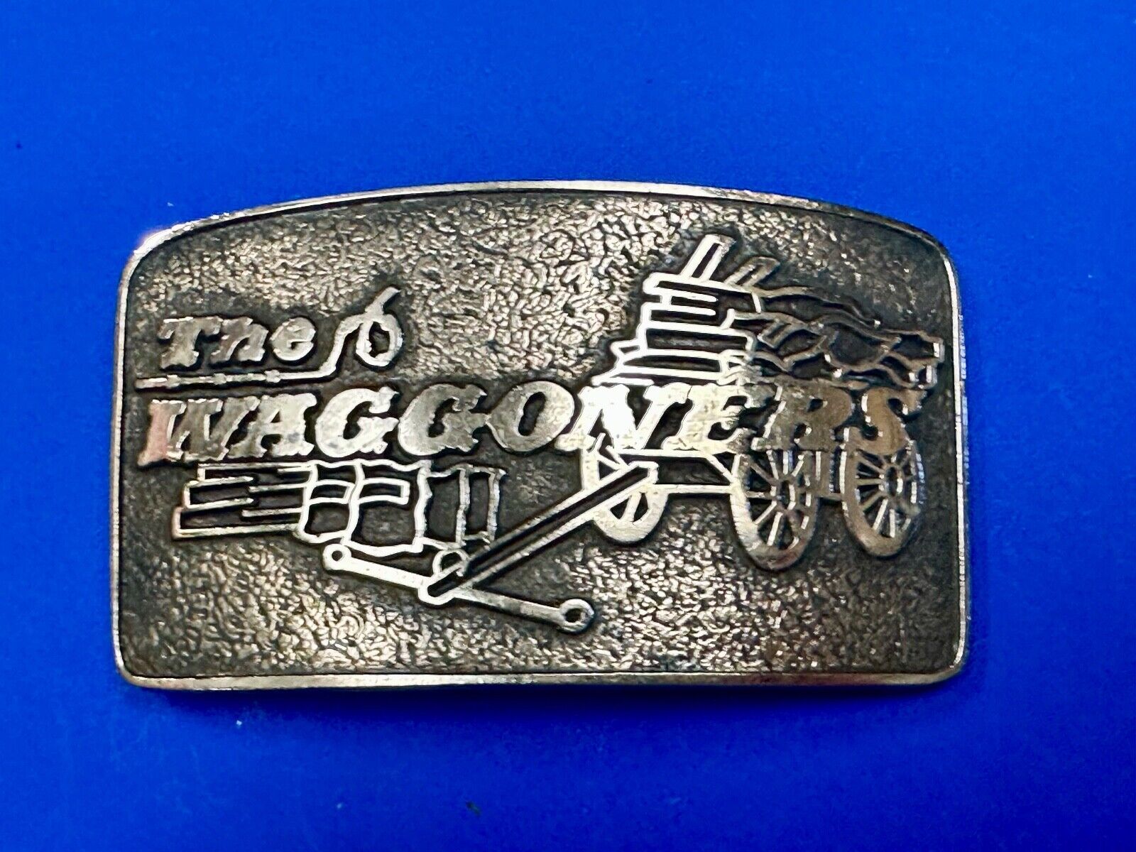 The Waggoners Vintage Trucking company advertising solid bronze belt buckle