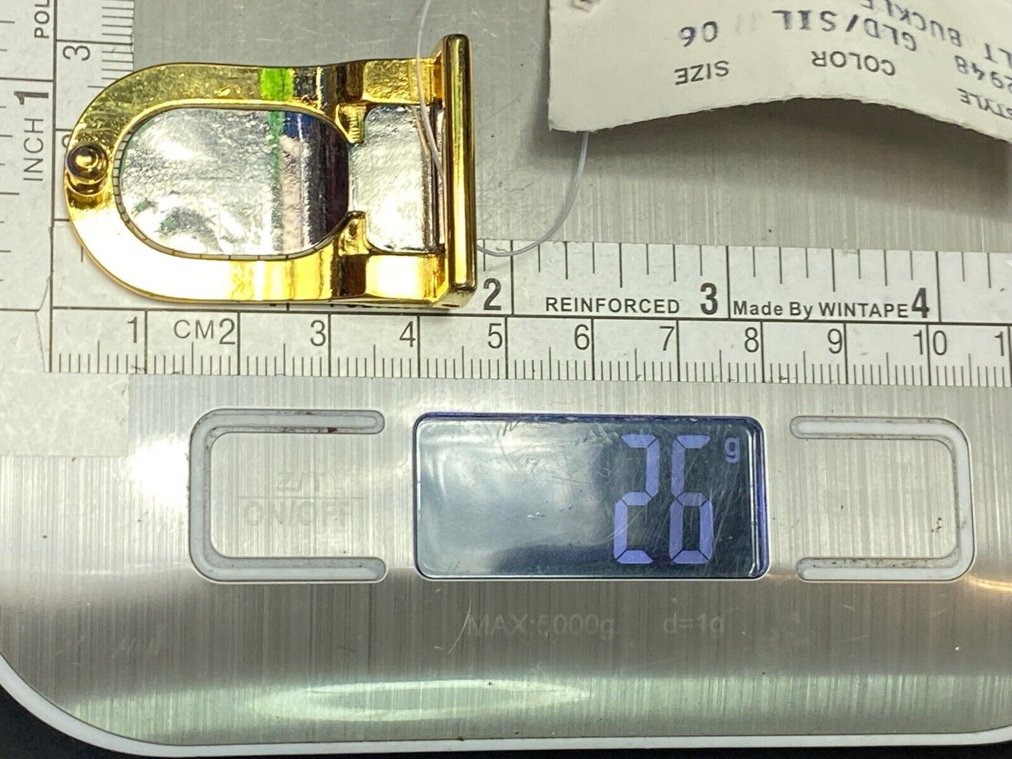 Vintage Doncaster Nos Formal Silver And Gold Tone Dress Belt Buckle 