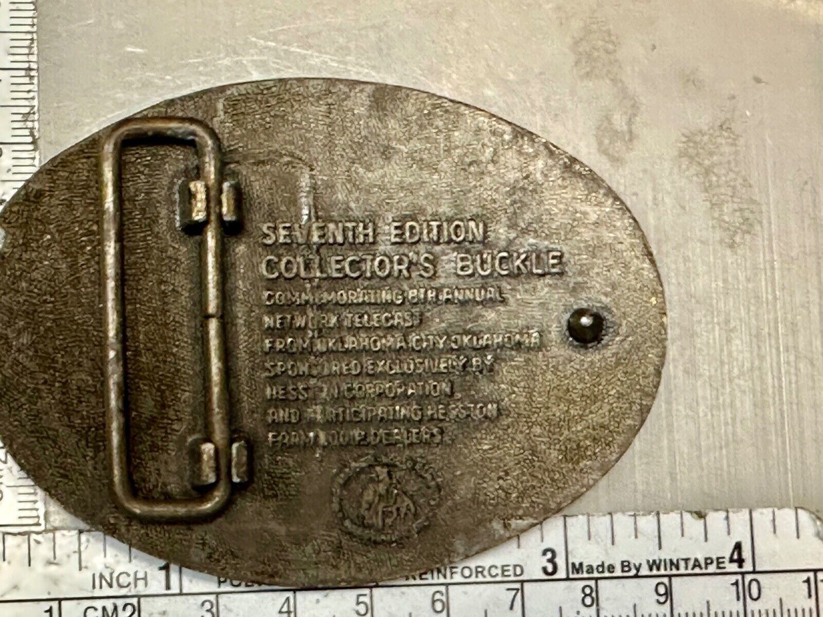 1981 Hesston National Finals Rodeo NFR Collectors Rodeo Cowboy Belt Buckle