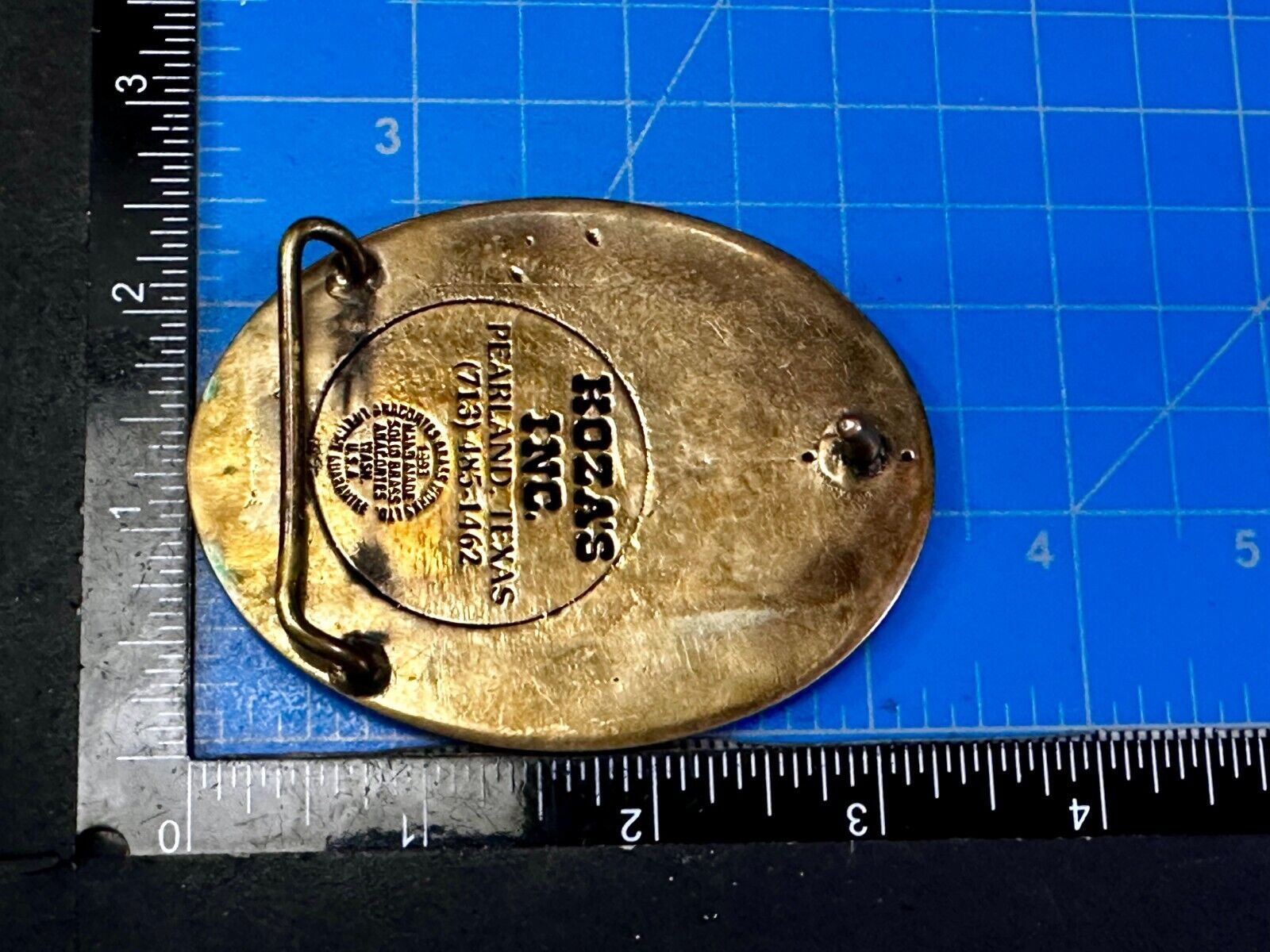 34-110 A Safe Years 1989-1993 W.V Safety Institute Award Koza's Inc Belt Buckle