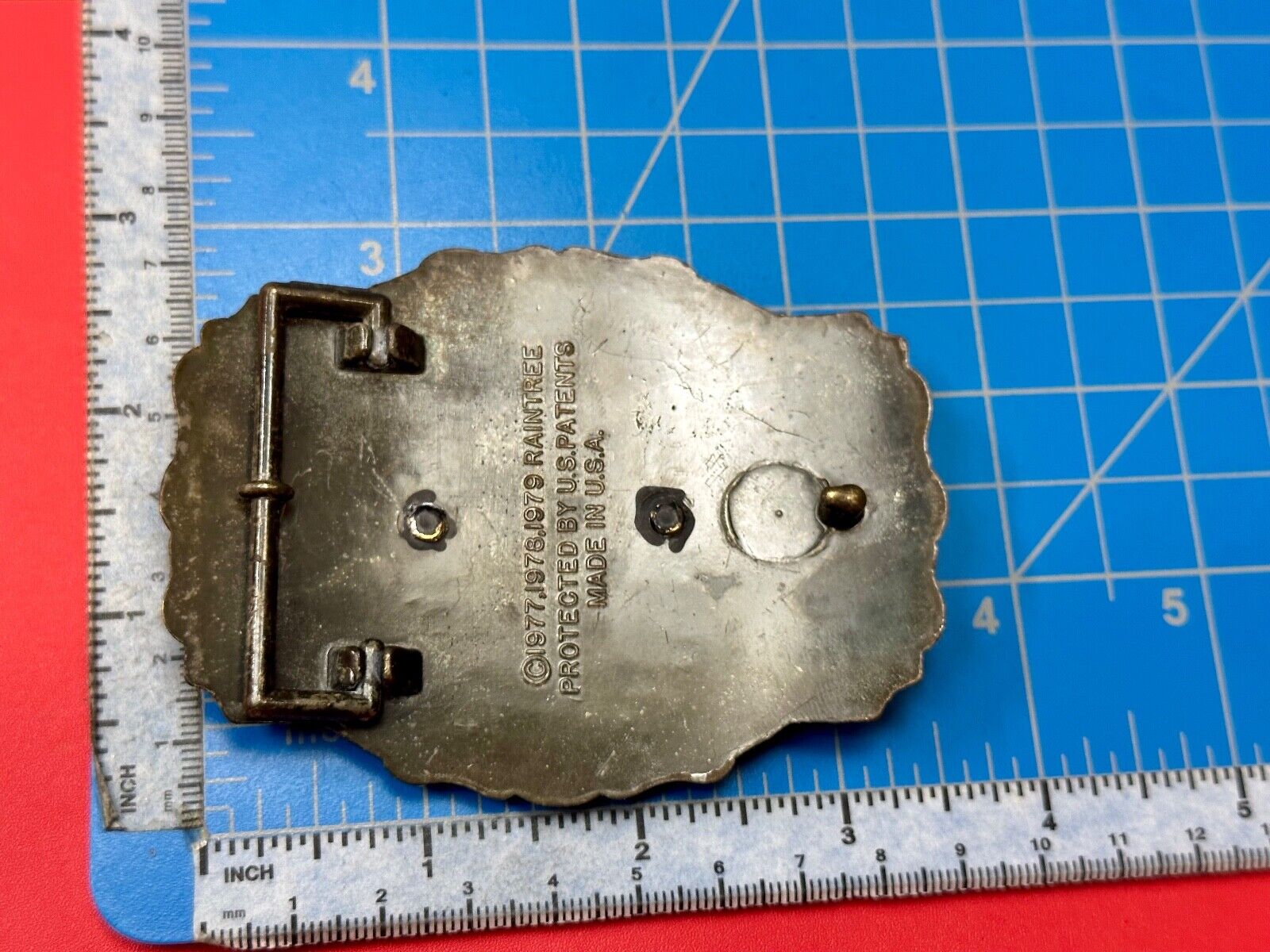 70's Raintree Steam Locomotive Belt Buckle Vintage Collectors RR Railroad Trains