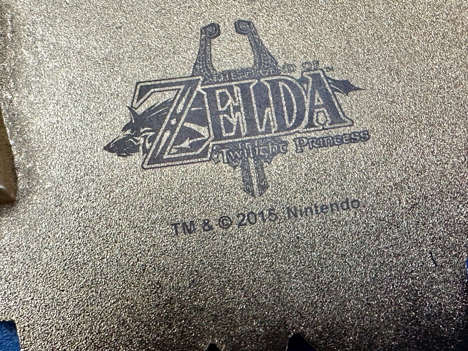 THE LEGEND OF ZELDA Black and Gold Triforce 2015 Nintendo gamers BELT BUCKLE