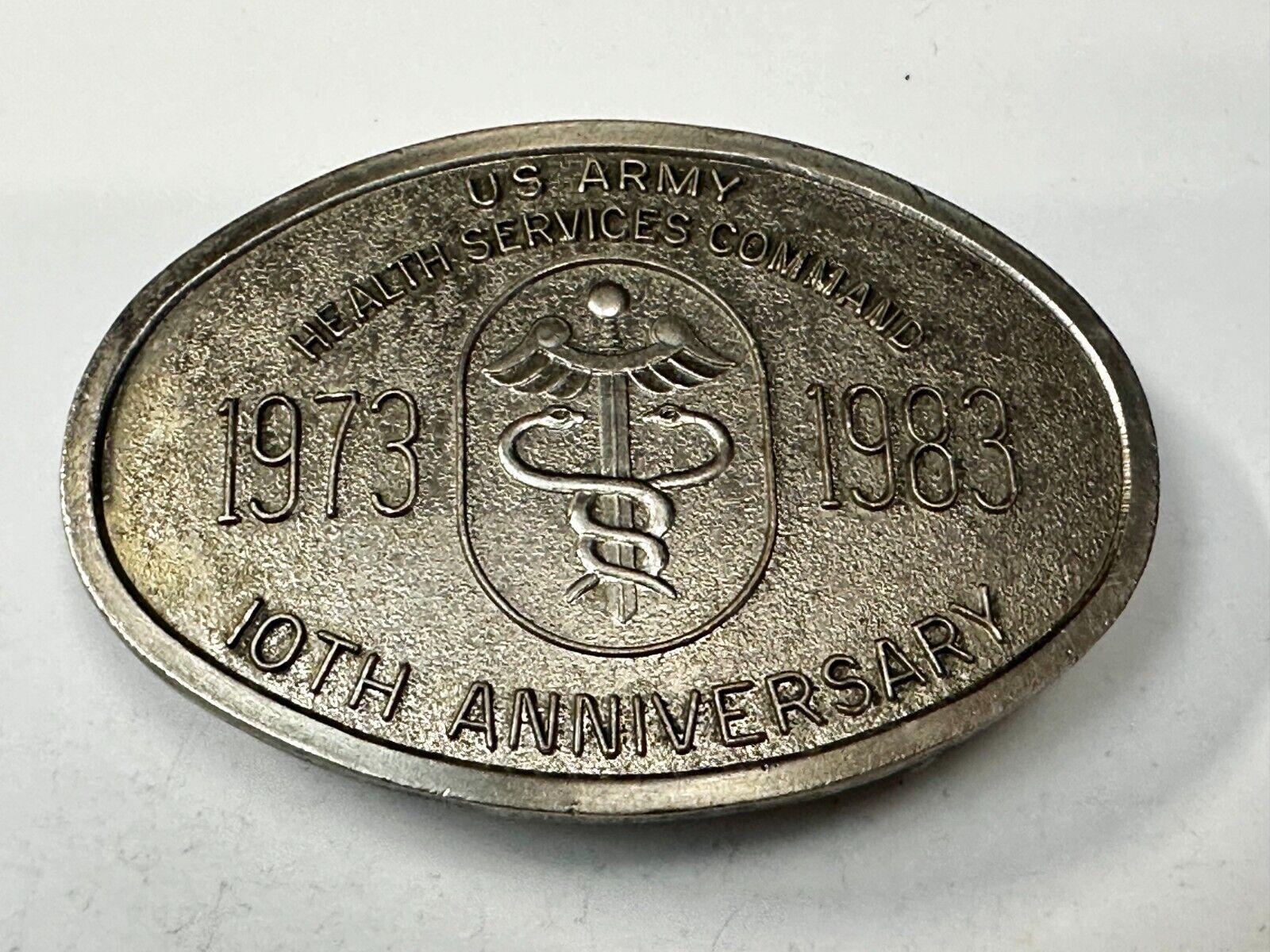 US Army Health Service Command 10th Anniversary Limited Edition Belt Buckle